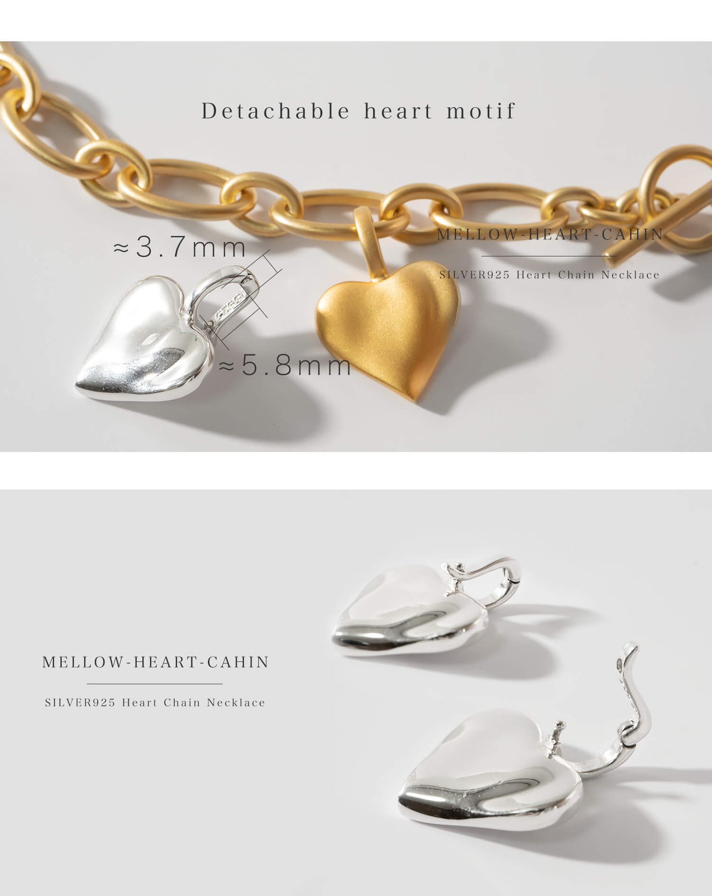 Plump Heart Necklace | MELLOW HEART NECKLACE