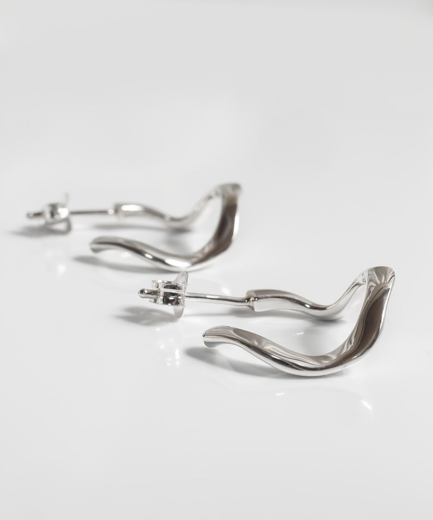Silver925 Ripple Drop Earrings | PIELE