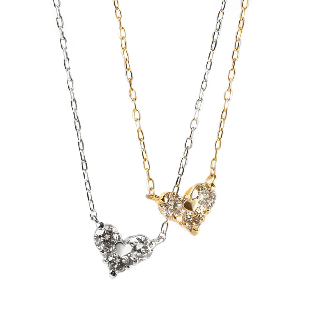 Heart Diamond Necklace | MAJERTA-NK