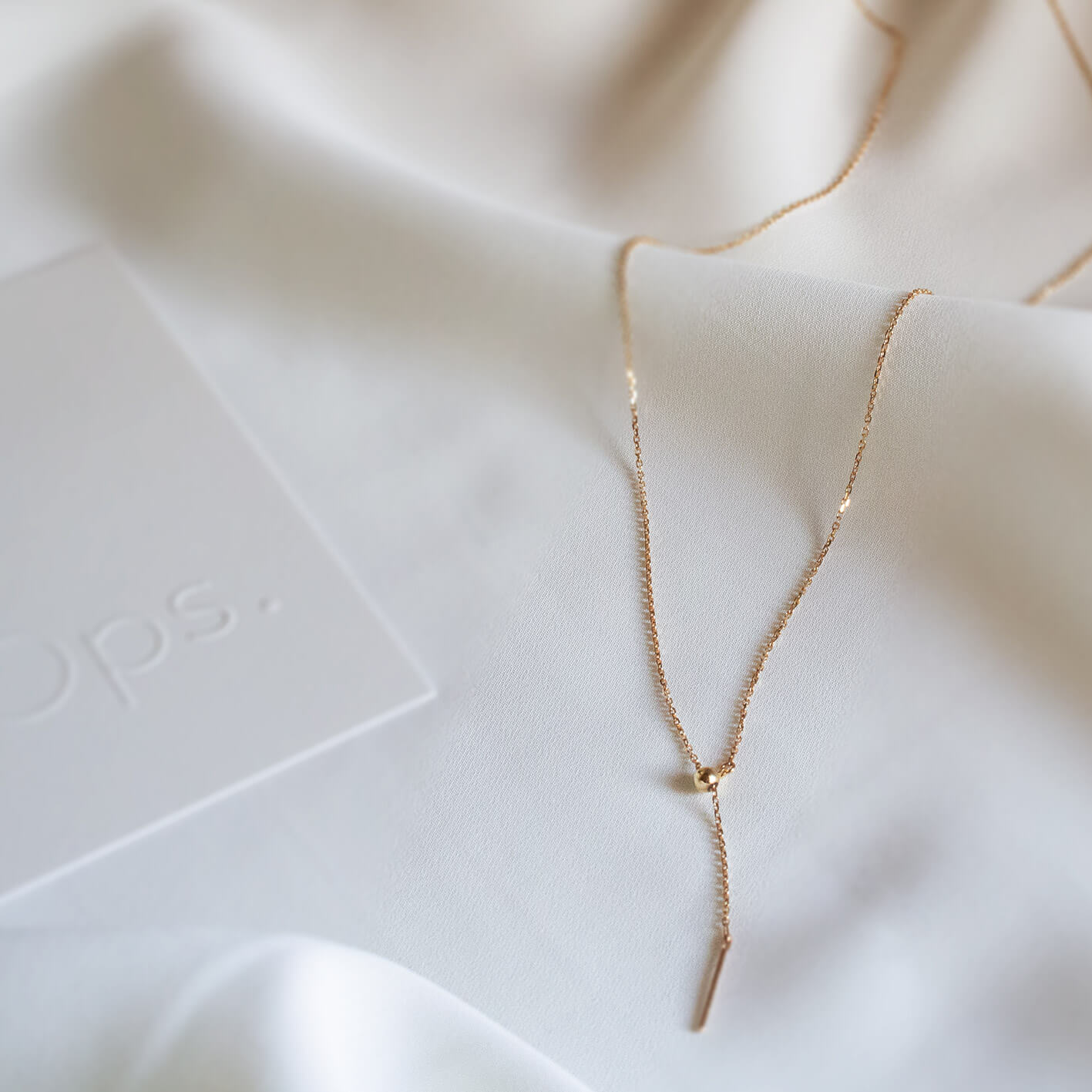 K10 Long Pin Through Necklace Pomme Malie-chain – Jewelry