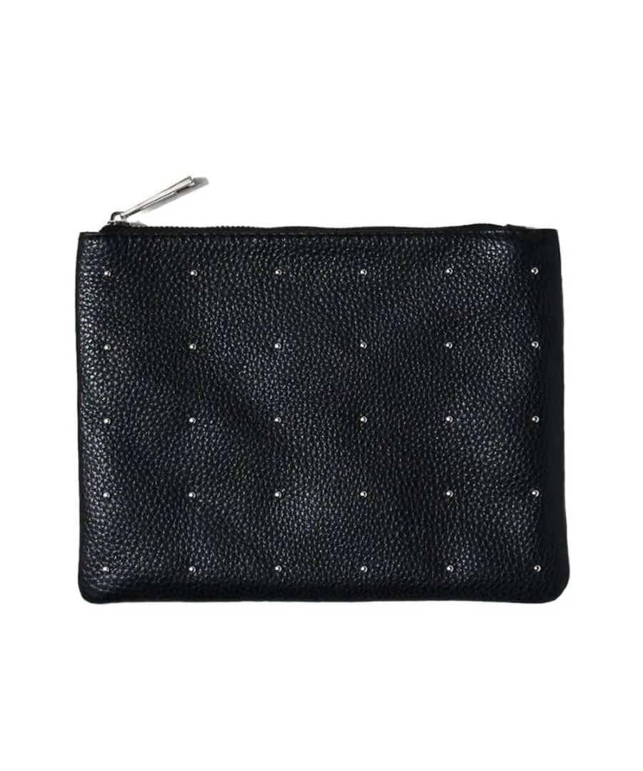 Studs Leather Pouch | DOT LEATHER POUCH M