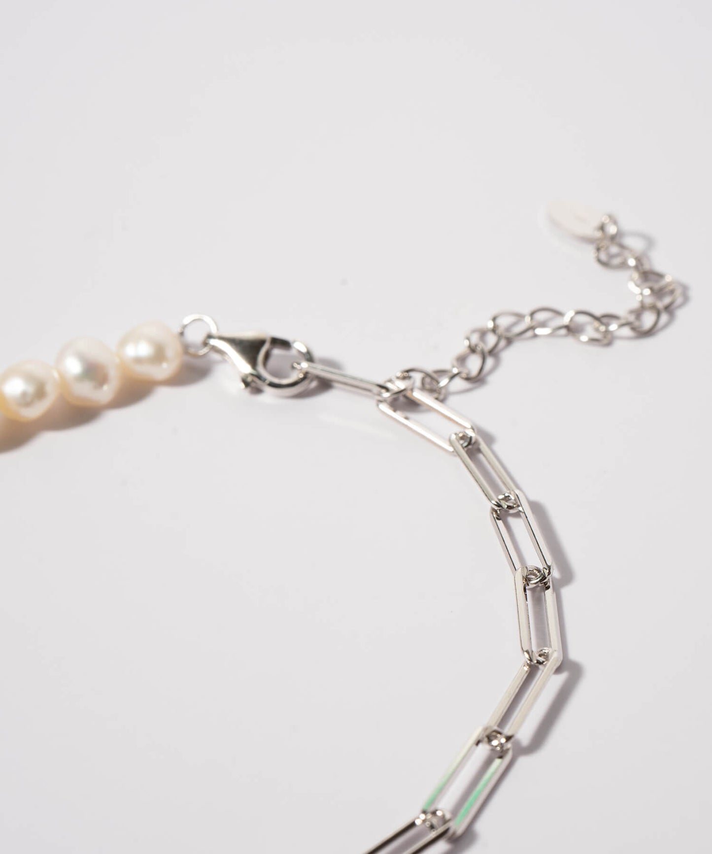 baroque pearl link chain necklace | AFRIZO-MIKTOS-NK