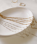 18K Gold Plated Sterling Silver Satellite Dot Chain Necklace | ARETE