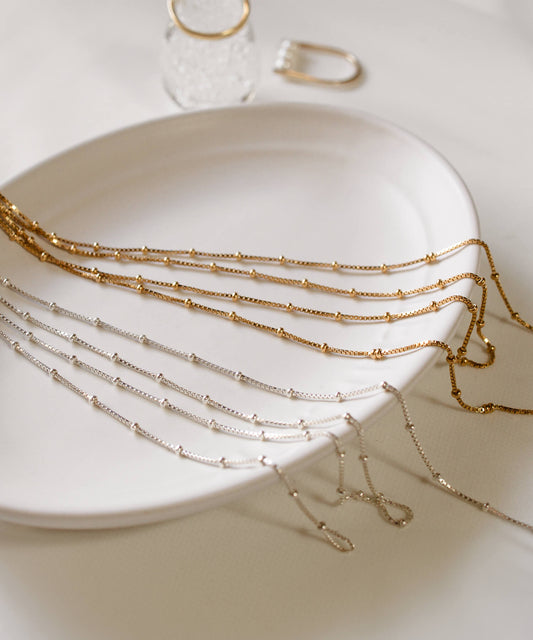 Silver925 Satellite Dot Chain Necklace | ARETE