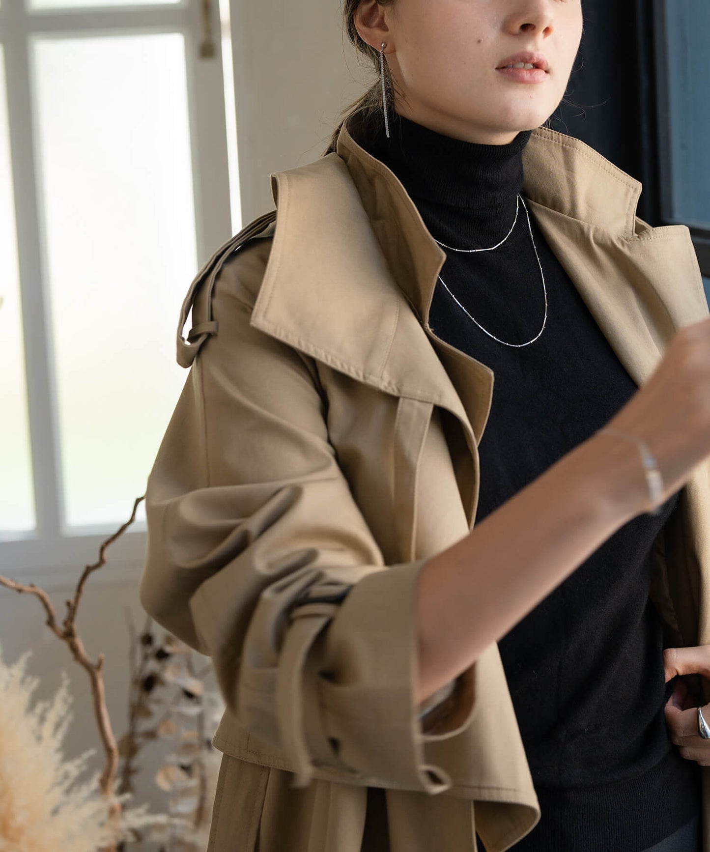 Silver925 Satellite Dot Chain Necklace | ARETE