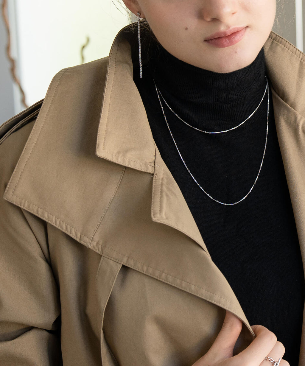 18K Gold Plated Sterling Silver Satellite Dot Chain Necklace | ARETE