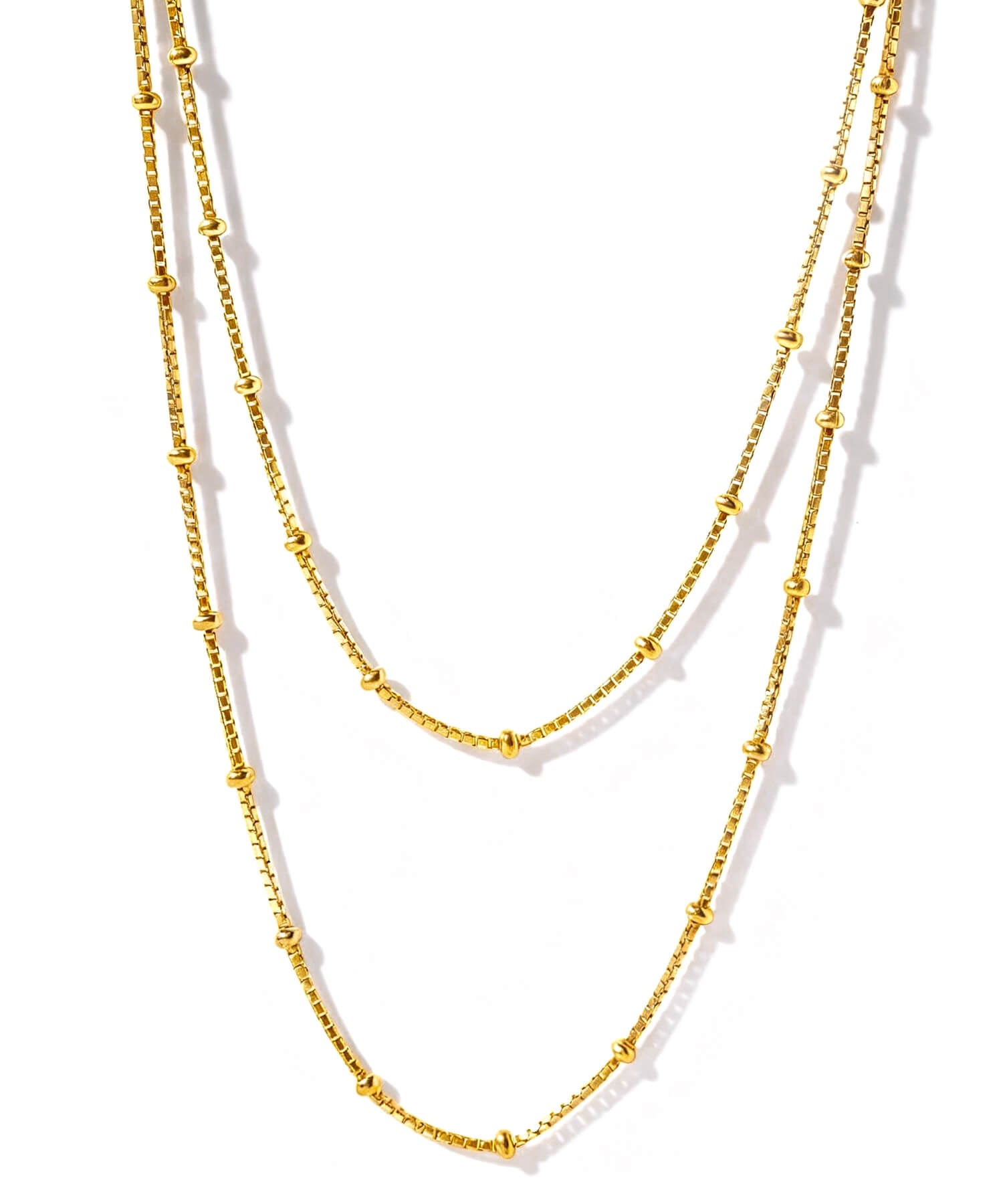 18K Gold Plated Sterling Silver Satellite Dot Chain Necklace | ARETE