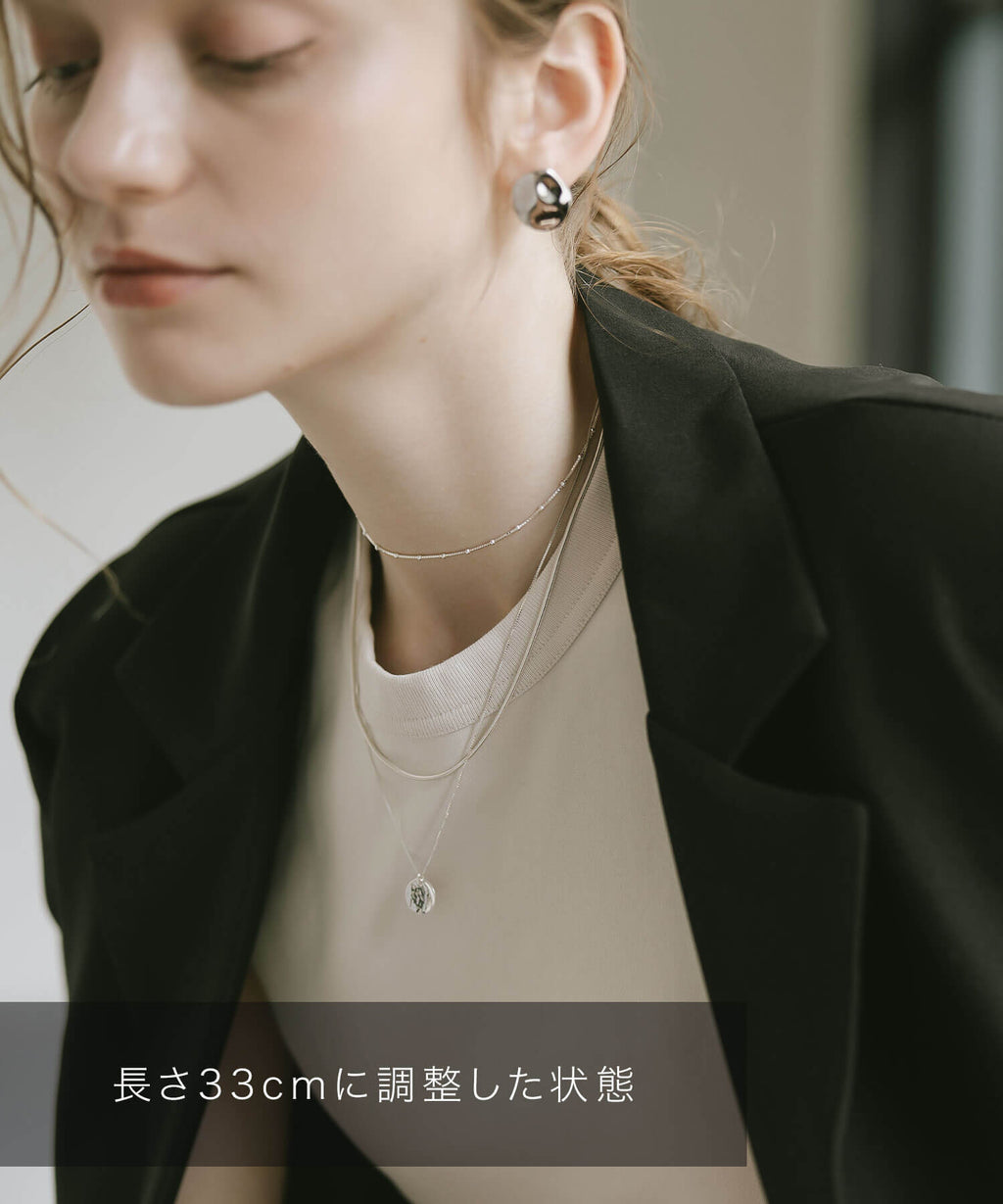 18K Gold Plated Sterling Silver Satelite Dot Chain Necklace | ARETE-CHOKER