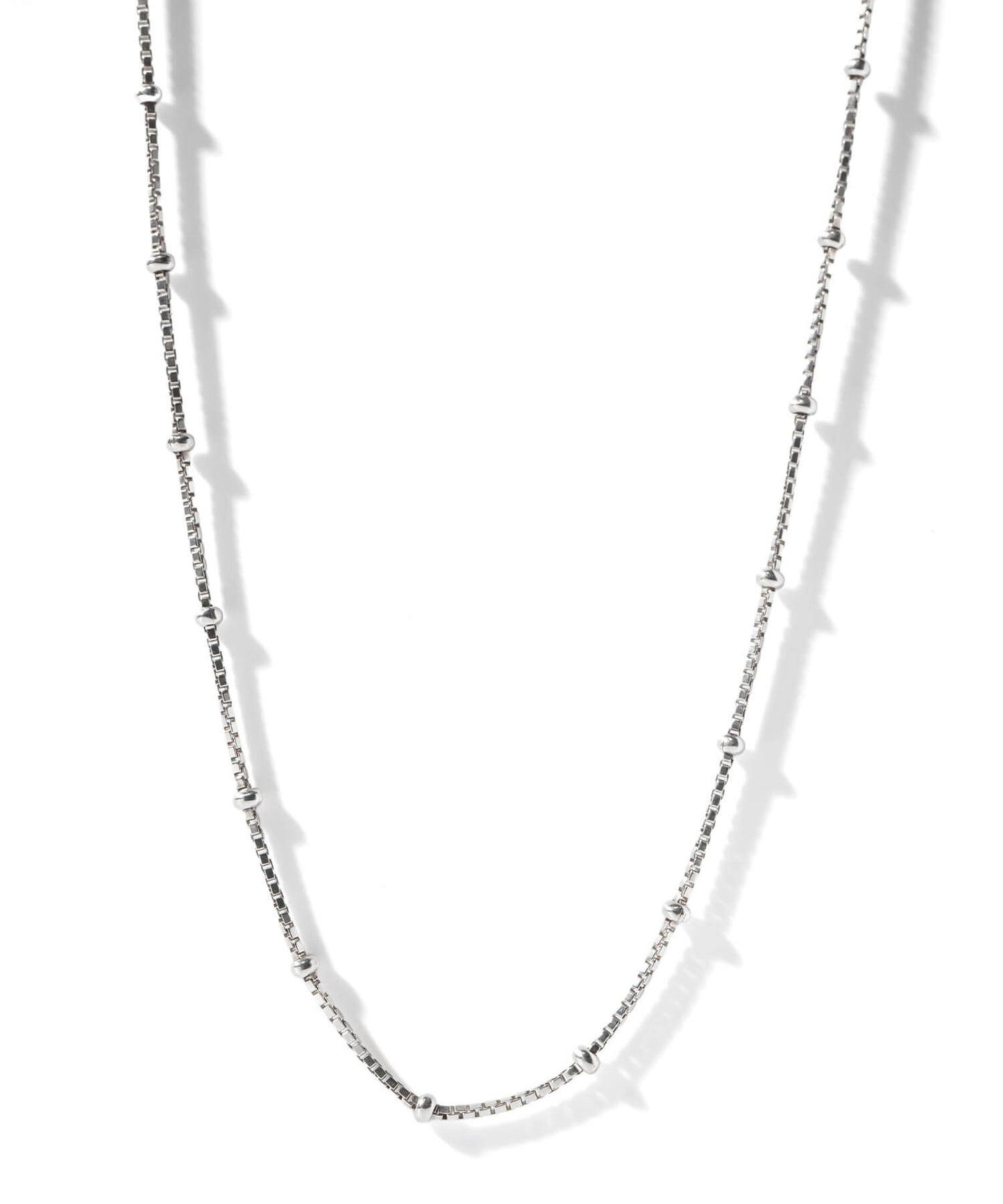 Silver925 Satellite Dot Chain Short Necklace | ARETE-SHORT