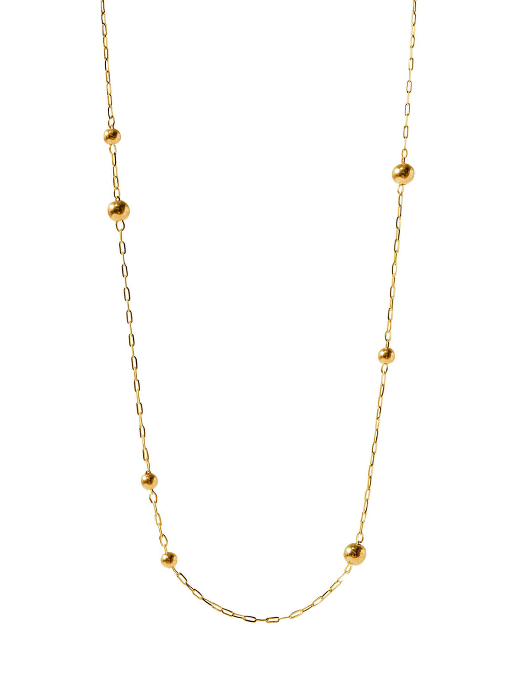 18K Gold Ball Chain Necklace | ARIADNE-ORBIS