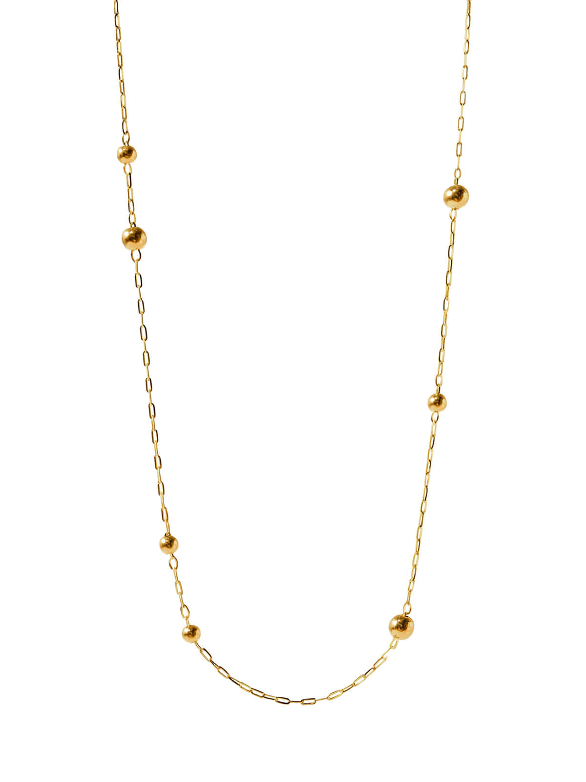 18K Gold Ball Chain Necklace | ARIADNE-ORBIS