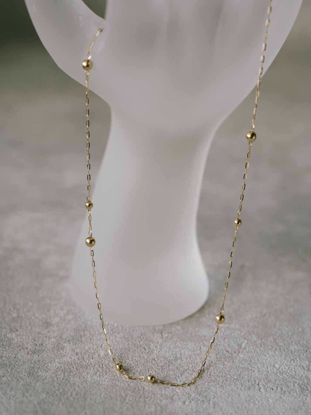 18K Gold Ball Chain Necklace | ARIADNE-ORBIS