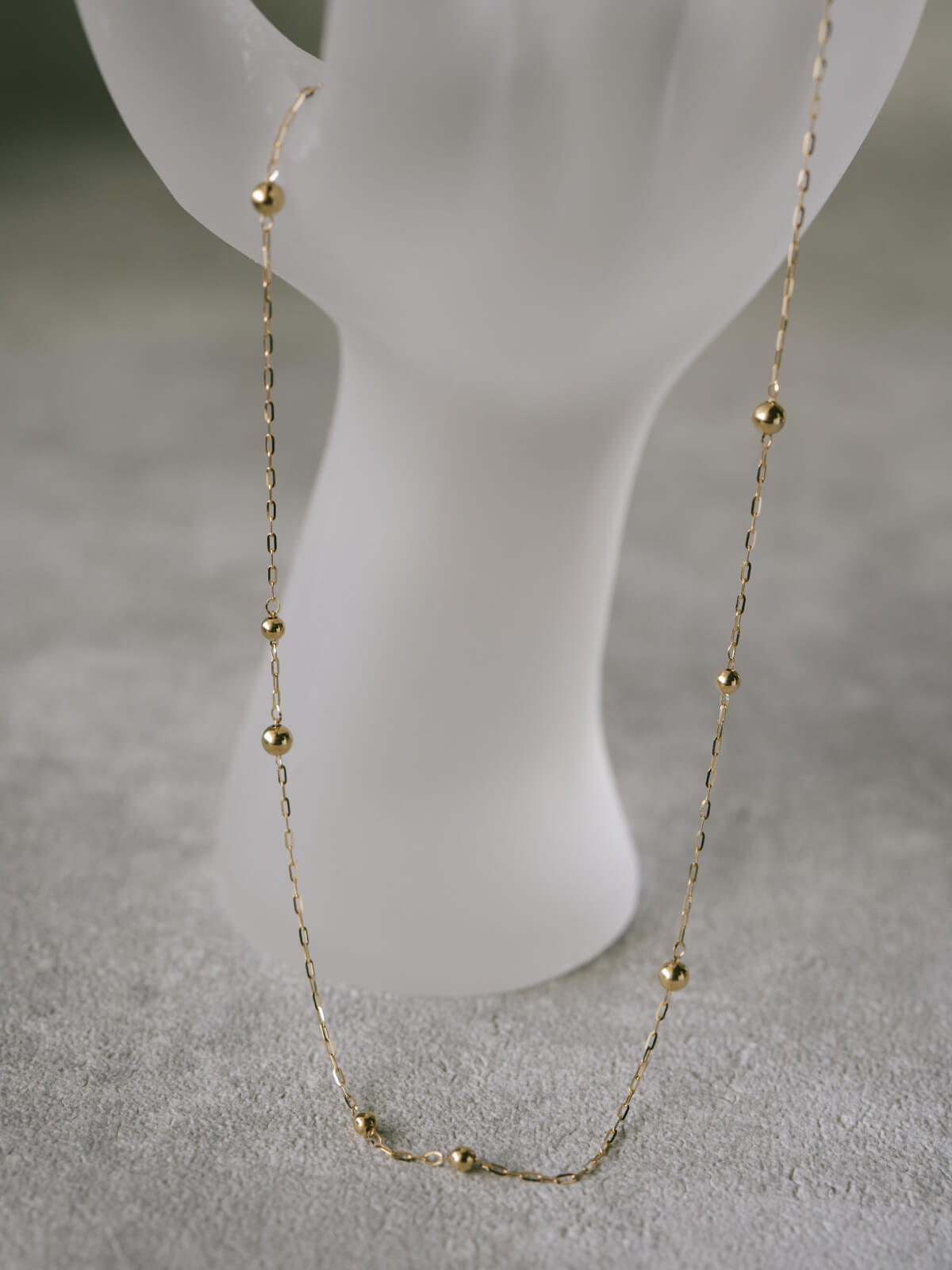 18K Gold Ball Chain Necklace | ARIADNE-ORBIS