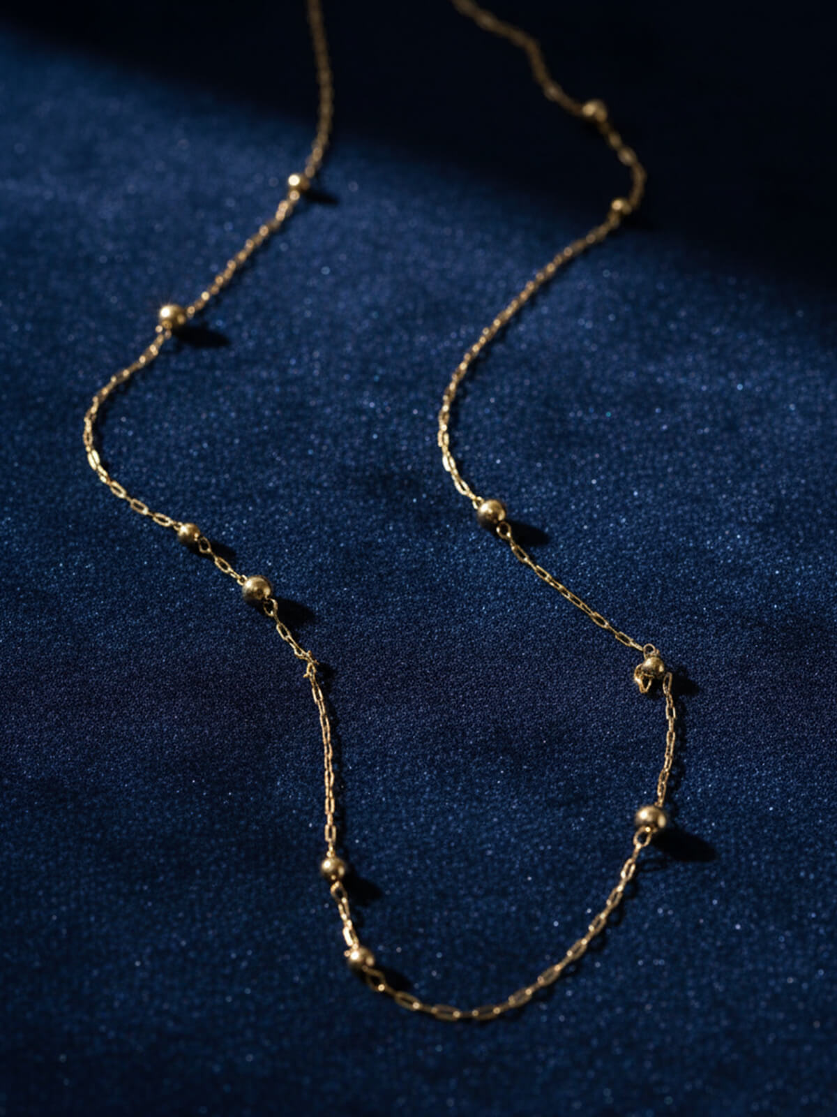18K Gold Ball Chain Necklace | ARIADNE-ORBIS