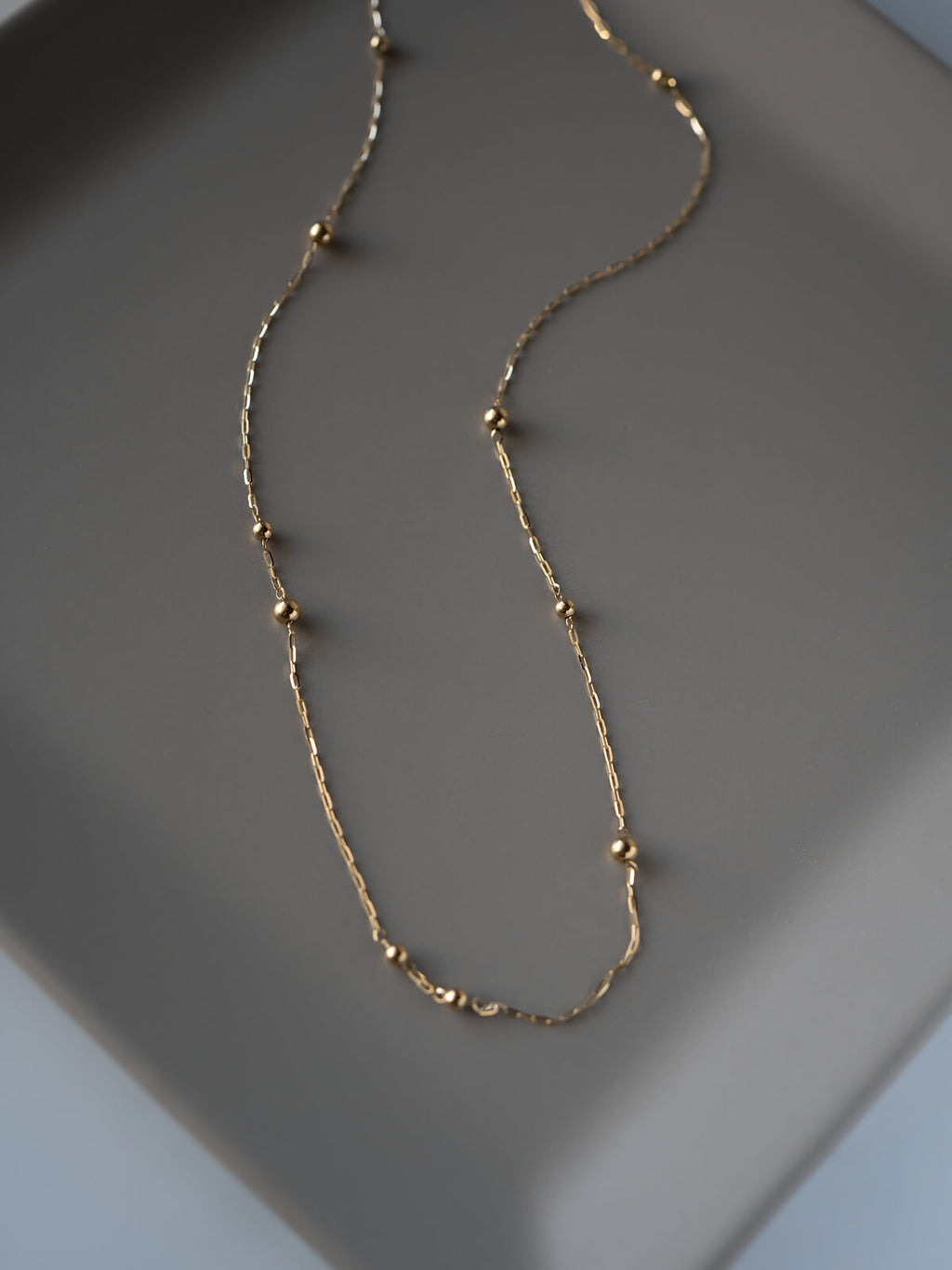 18K Gold Ball Chain Necklace | ARIADNE-ORBIS