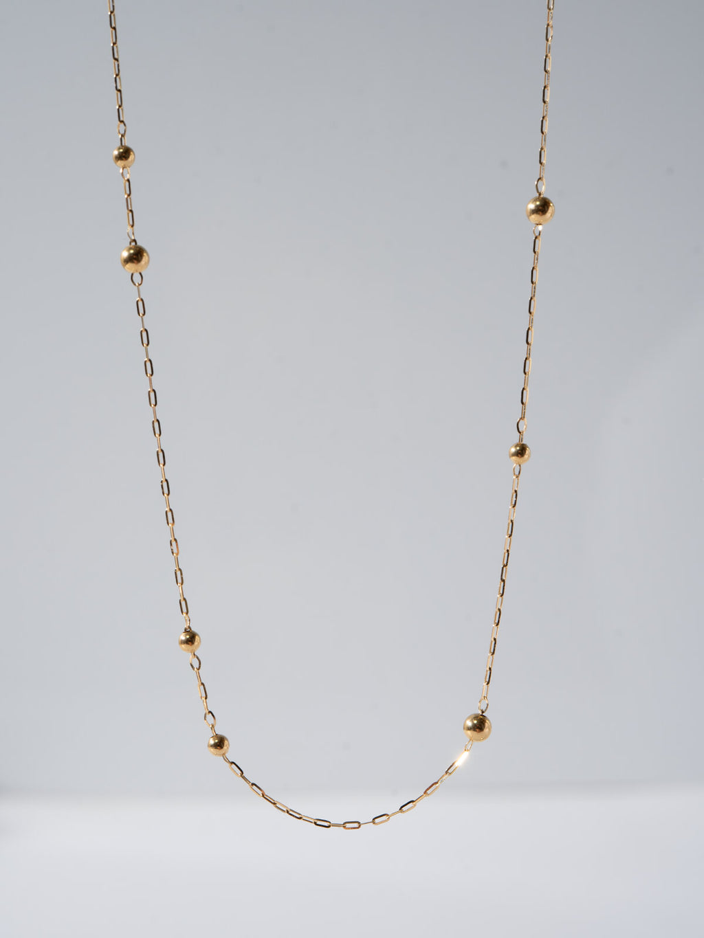 18K Gold Ball Chain Necklace | ARIADNE-ORBIS