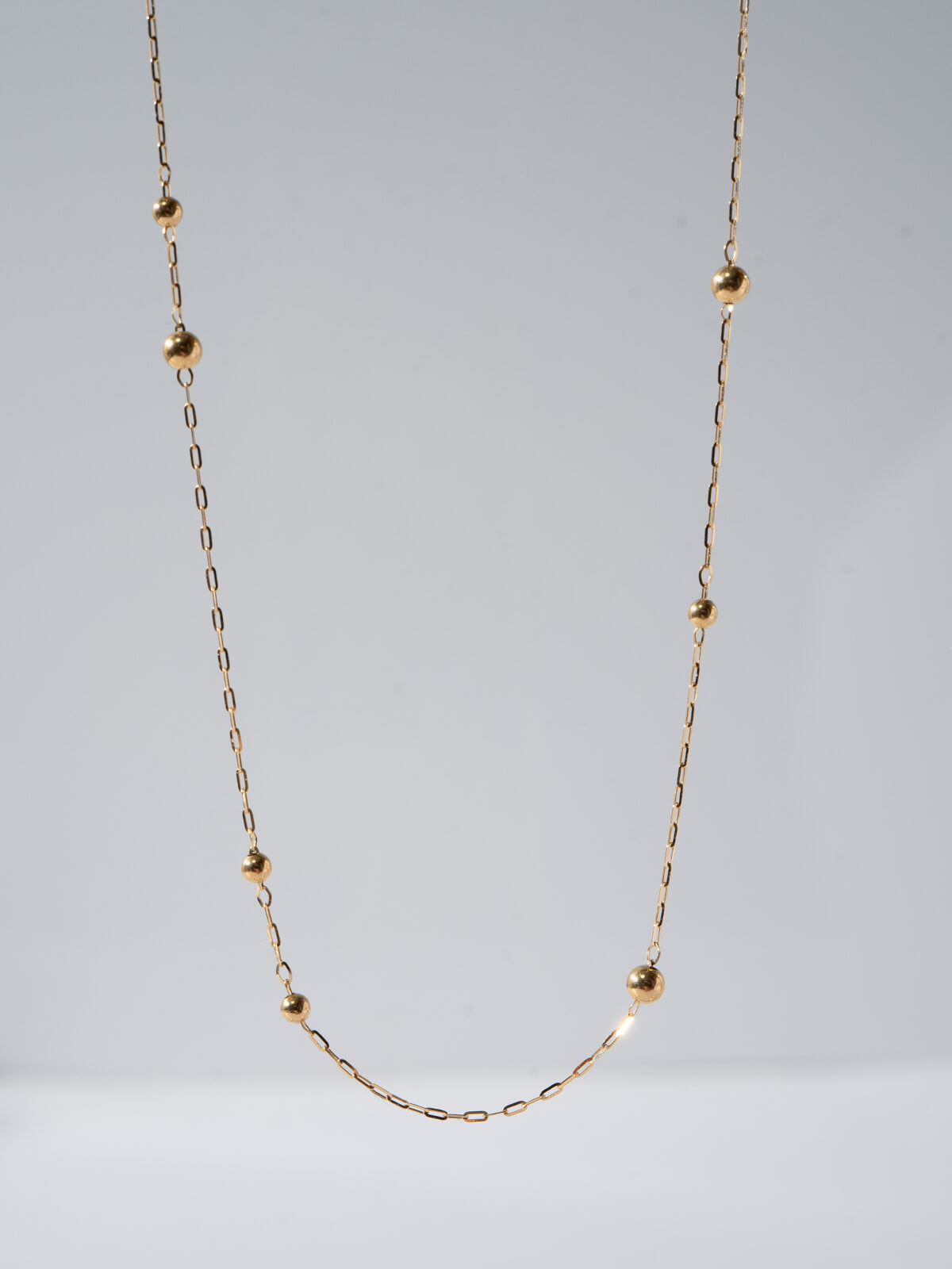18K Gold Ball Chain Necklace | ARIADNE-ORBIS