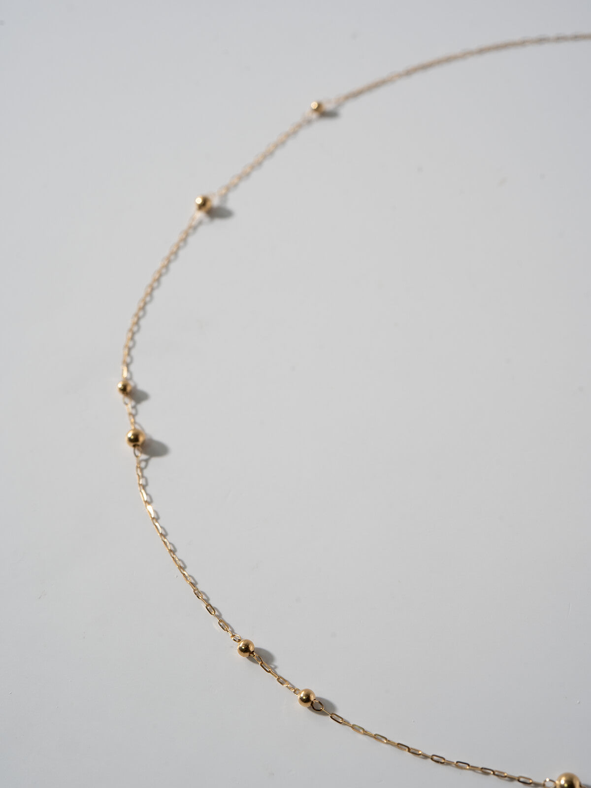 18K Gold Ball Chain Necklace | ARIADNE-ORBIS