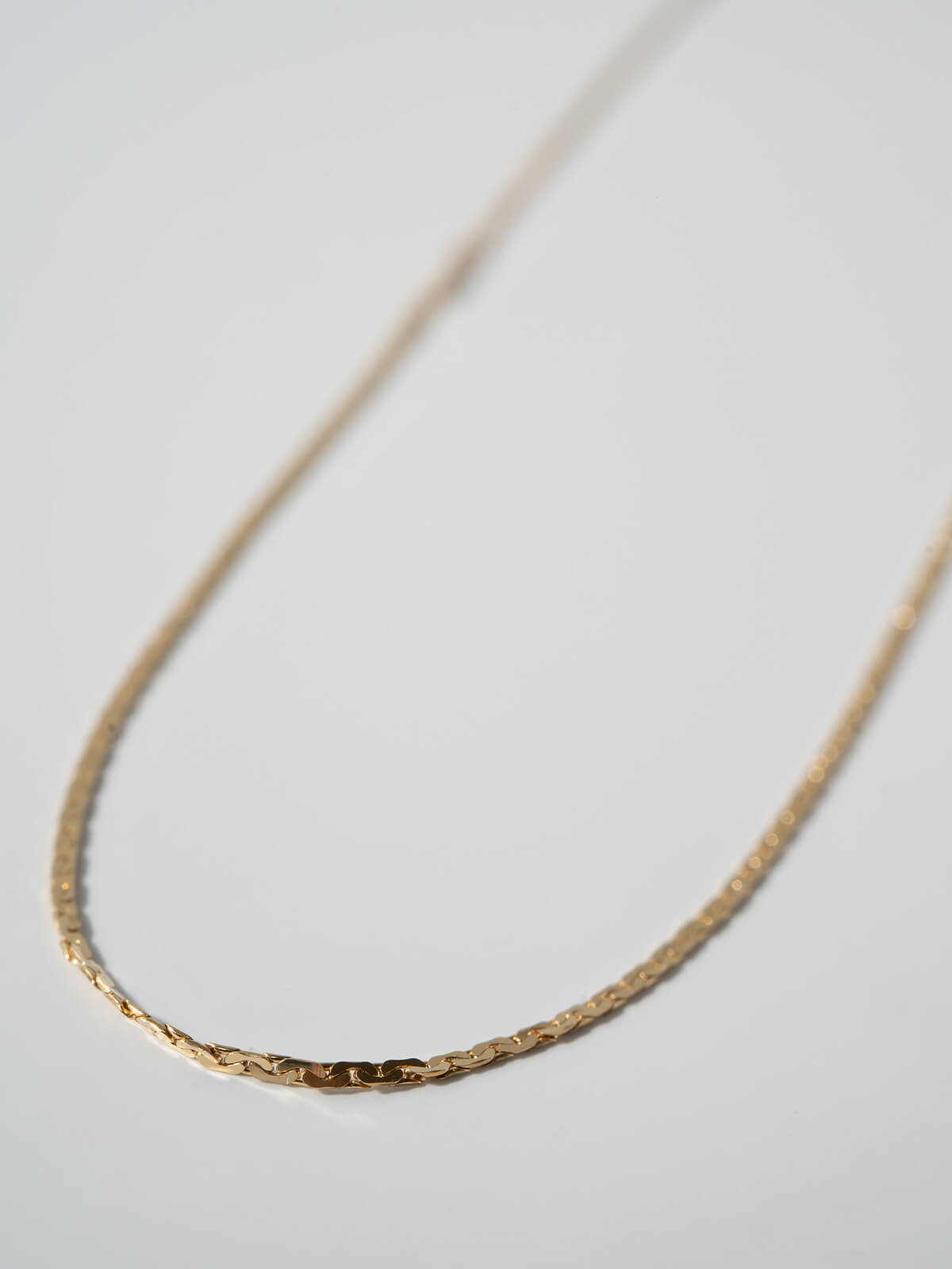 18K Gold Silken Rectangle Chain Necklace | ARIADNE-ELNE