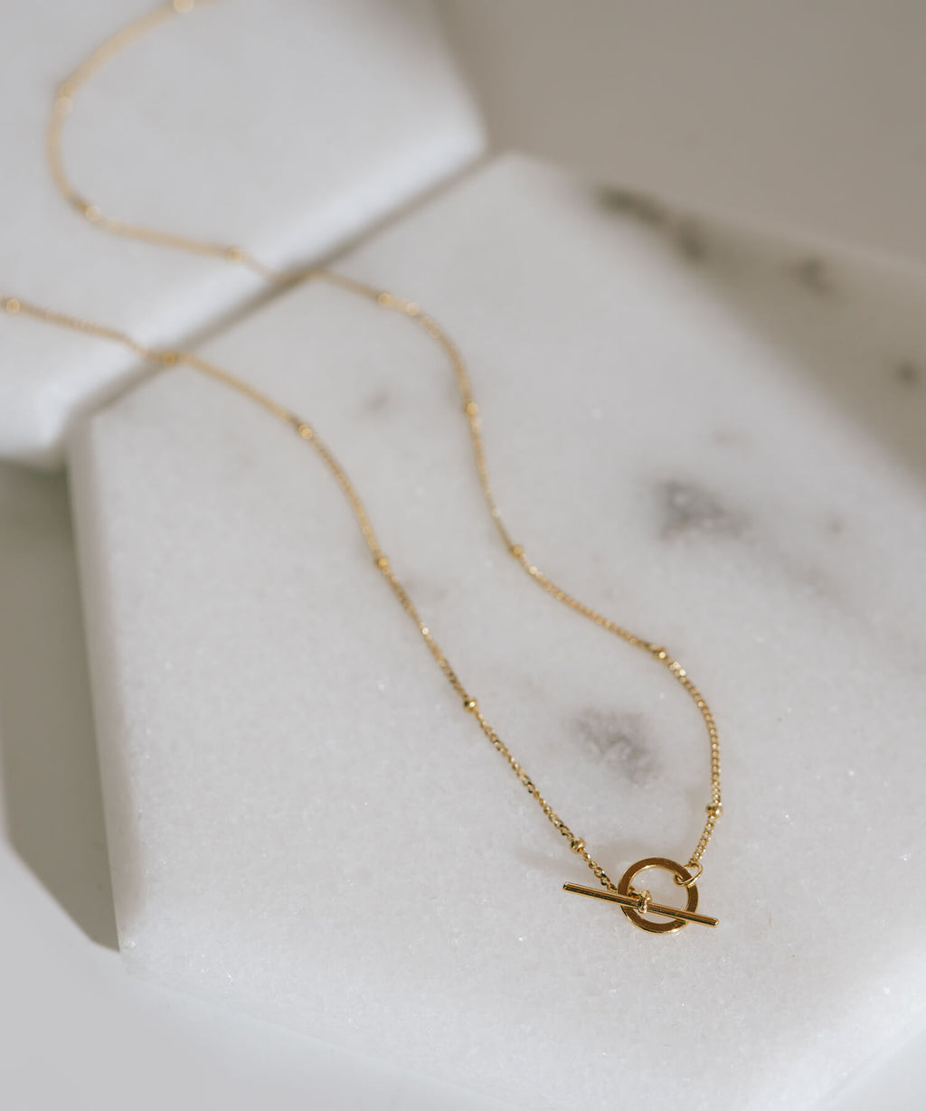 10K Gold Satellite Dot Chain Necklace | ARIADNE STELLA