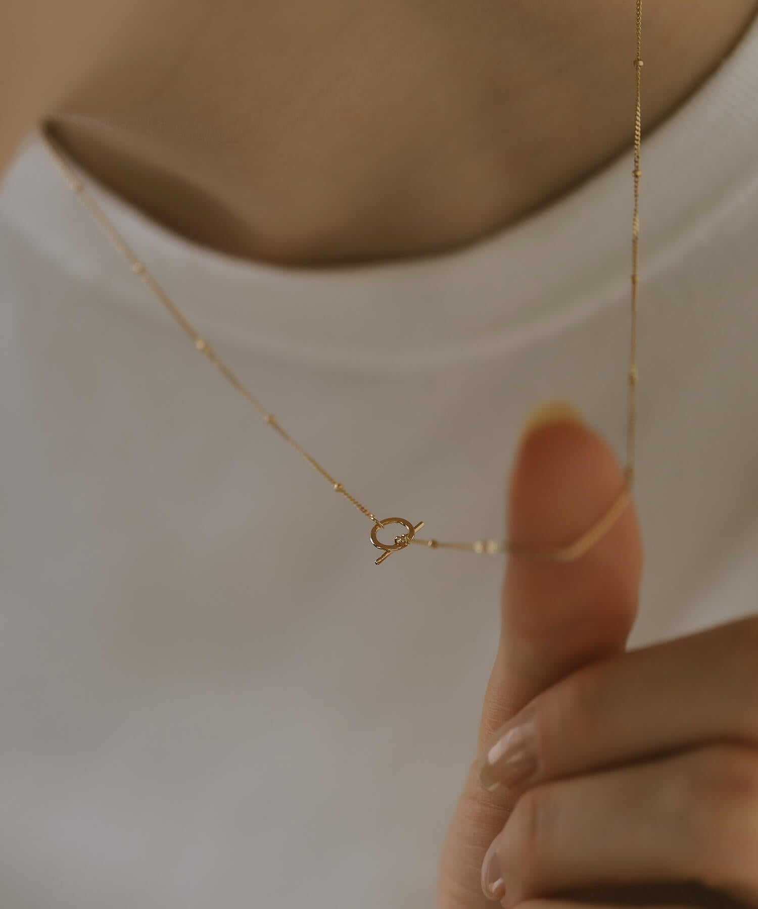 10K Gold Satellite Dot Chain Necklace | ARIADNE STELLA