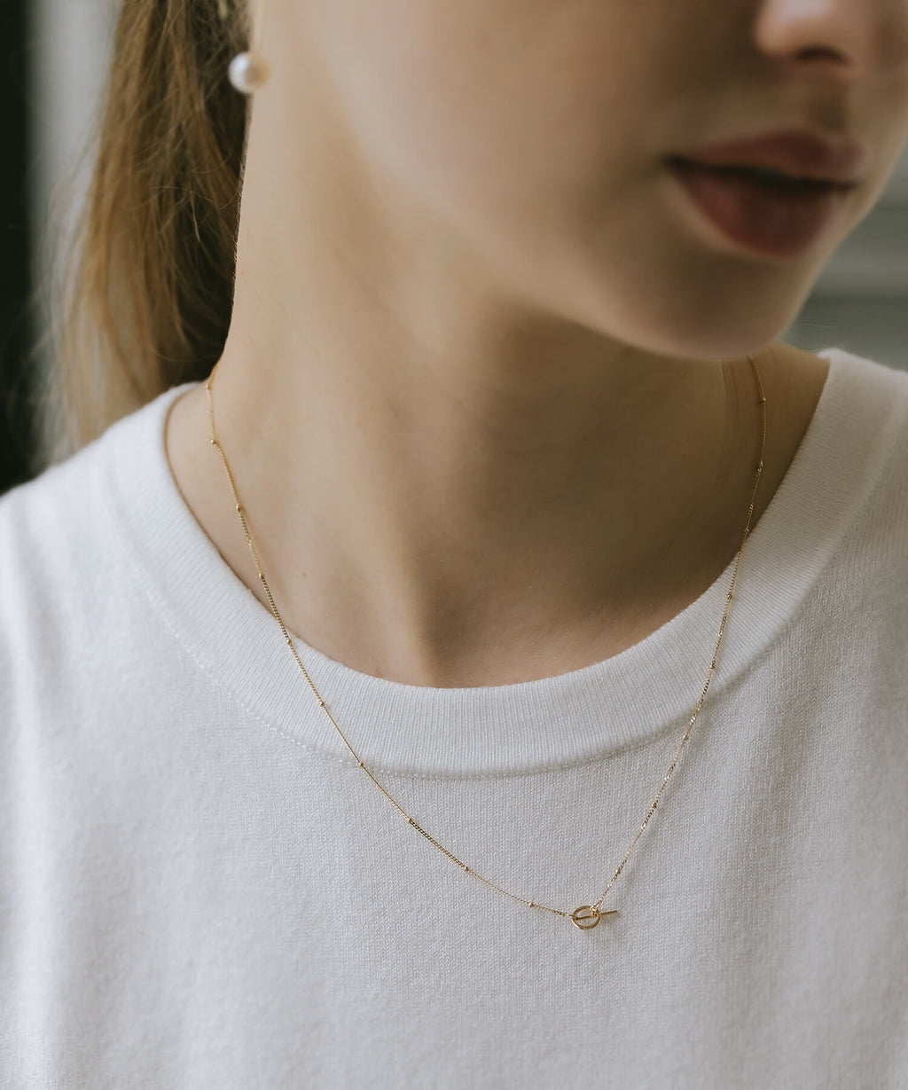 10K Gold Satellite Dot Chain Necklace | ARIADNE STELLA