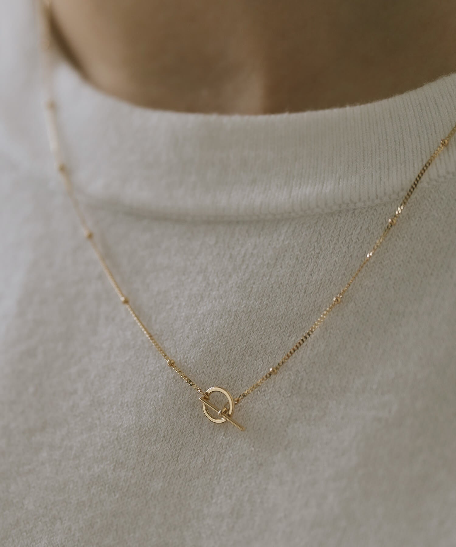 10K Gold Satellite Dot Chain Necklace | ARIADNE STELLA