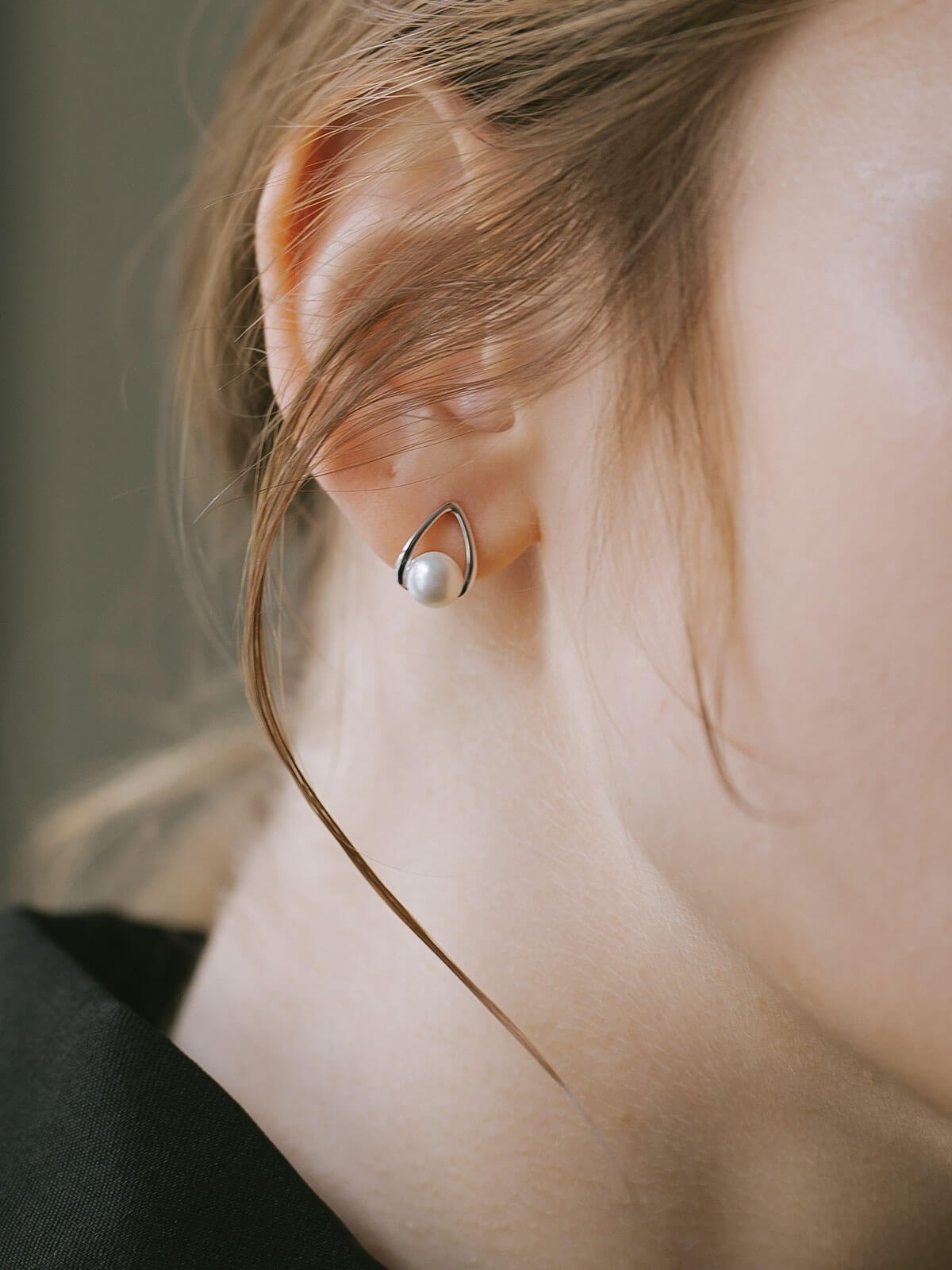 Silver925 drop pearl Earrings | ARNE-PE