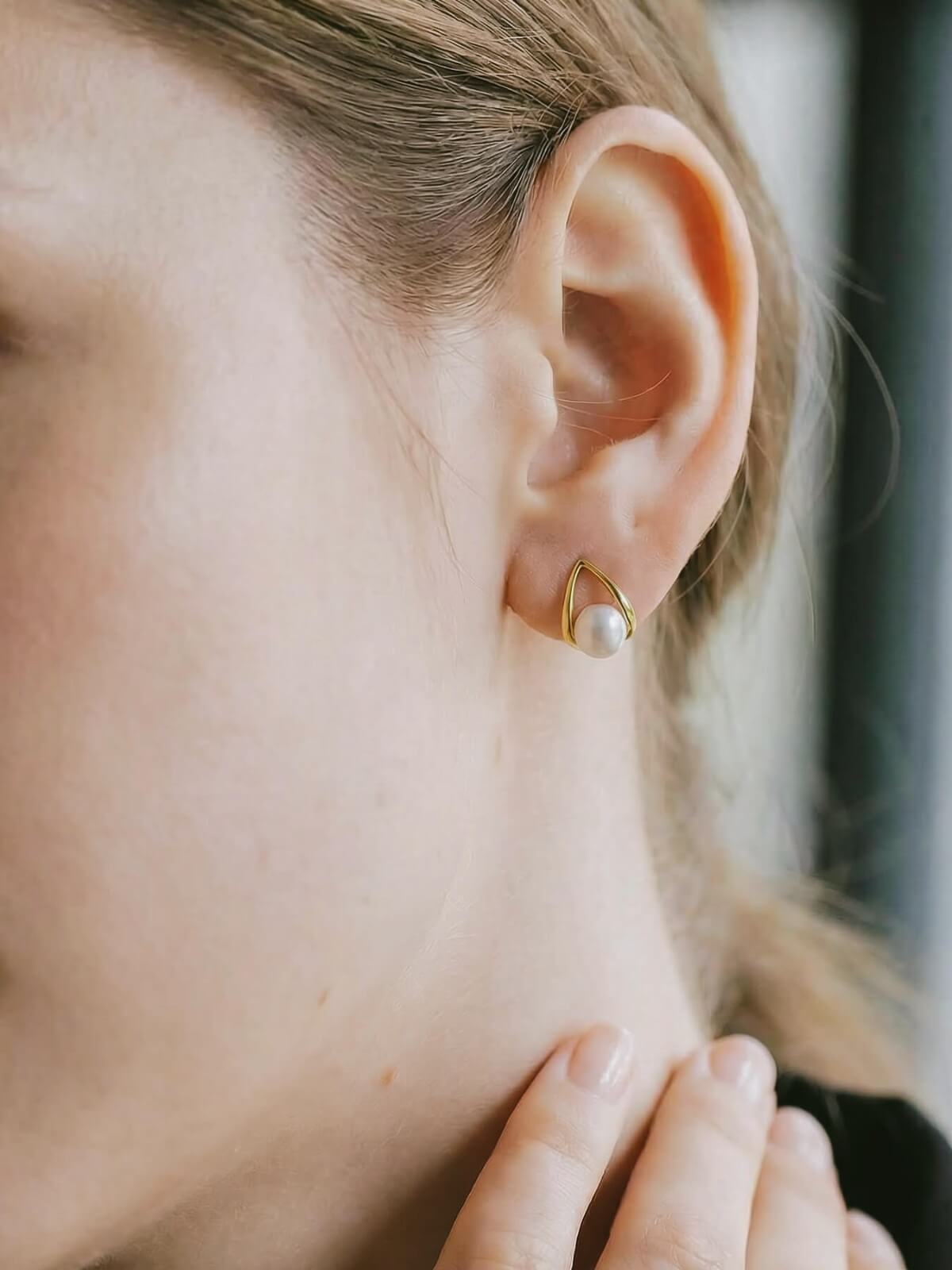 Silver925 drop pearl Earrings | ARNE-PE