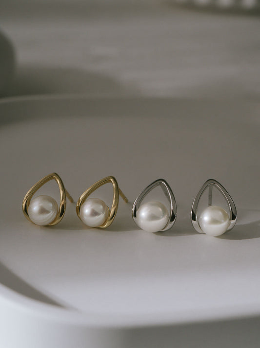 Silver925 drop pearl Earrings | ARNE-PE