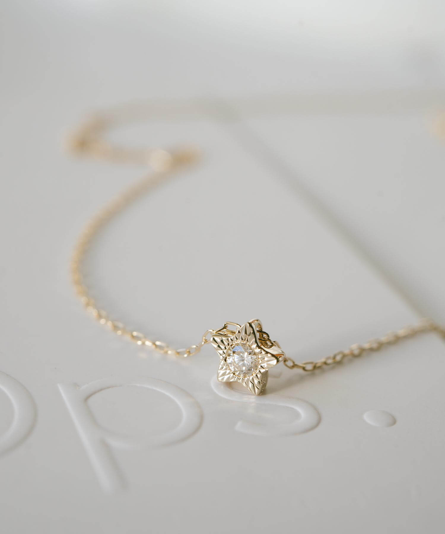 10K Gold Diamond Star Necklace | ATRIA