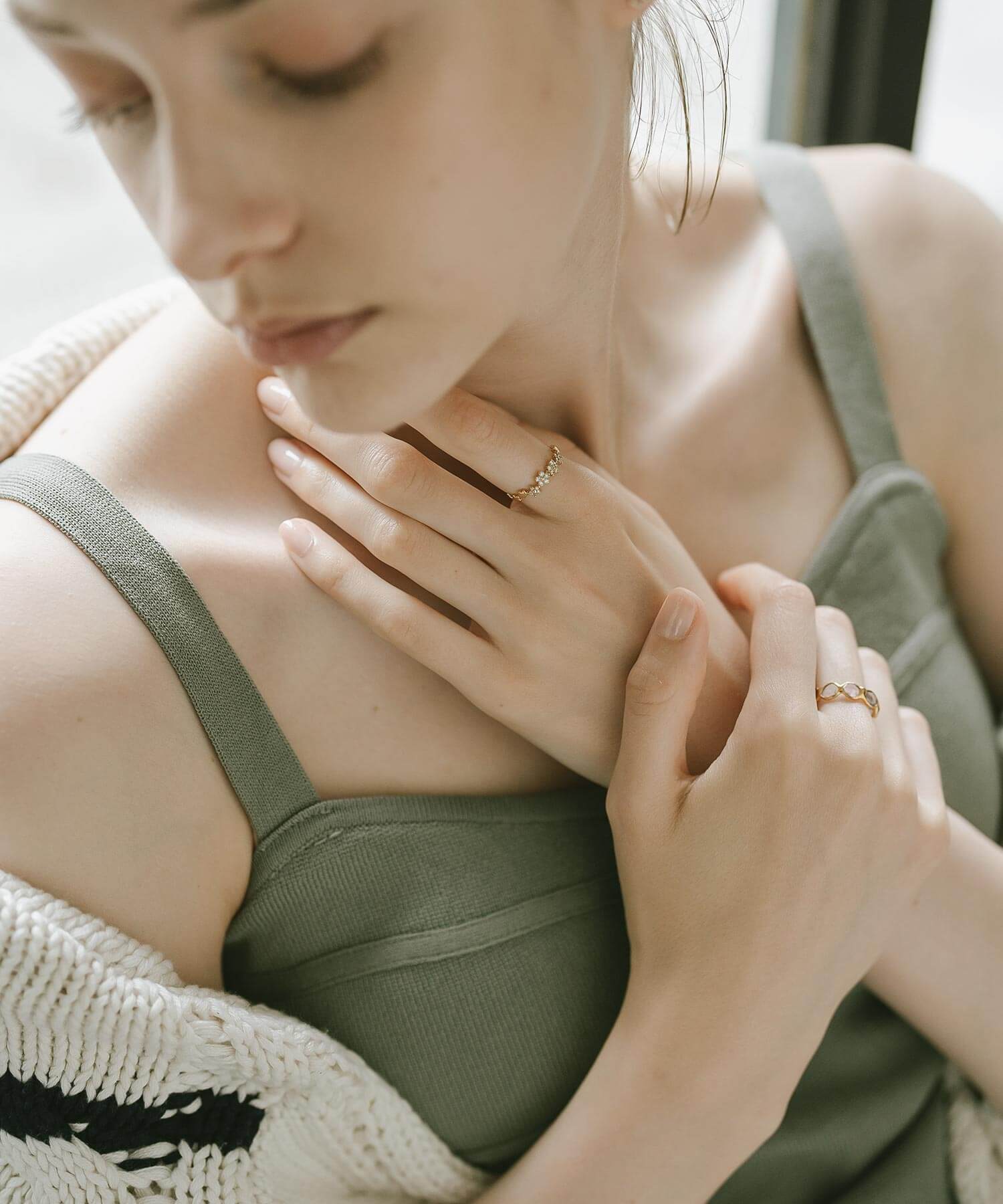 18K Gold Diamond Star Ring | ATRIA