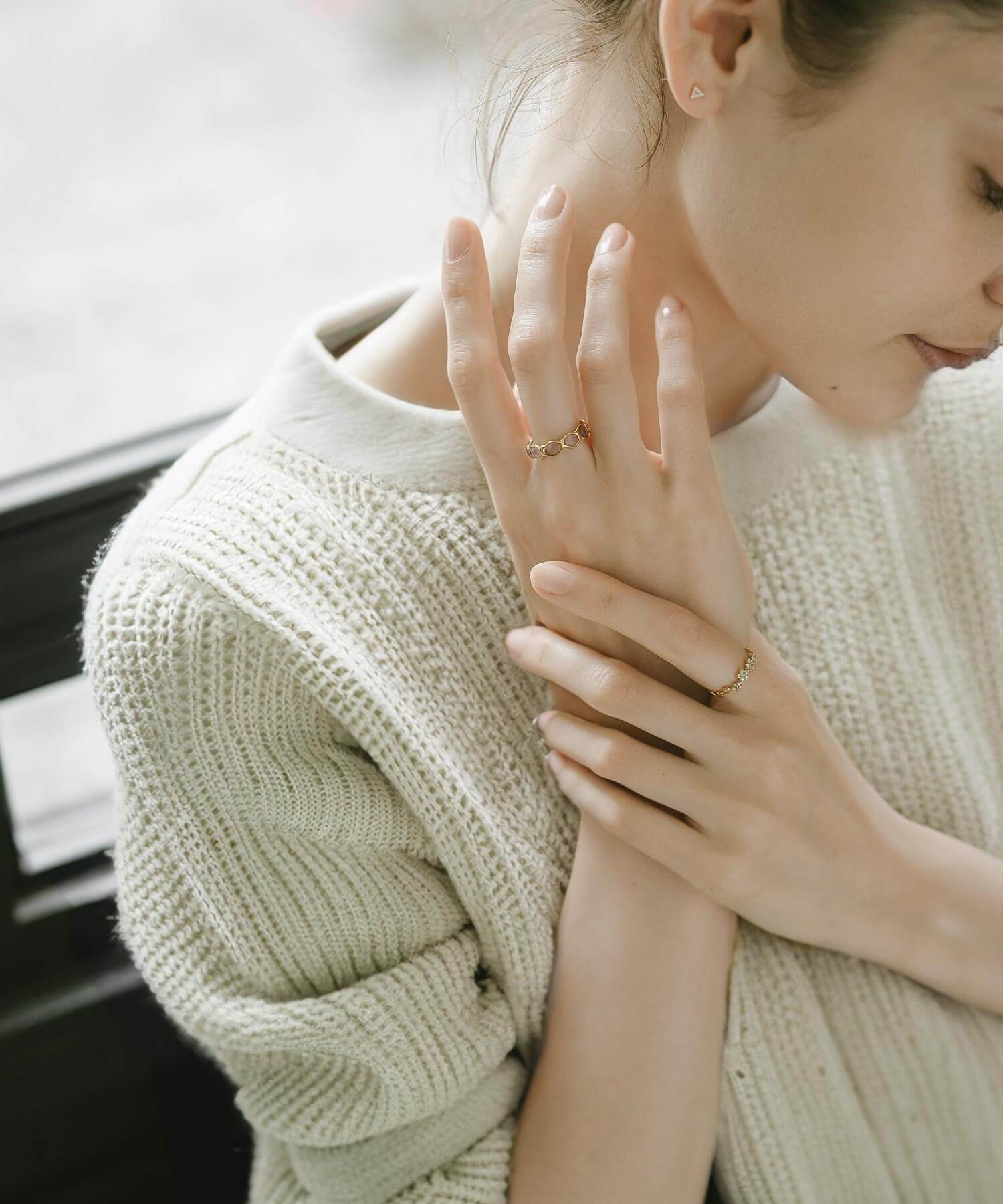 18K Gold Diamond Star Ring | ATRIA