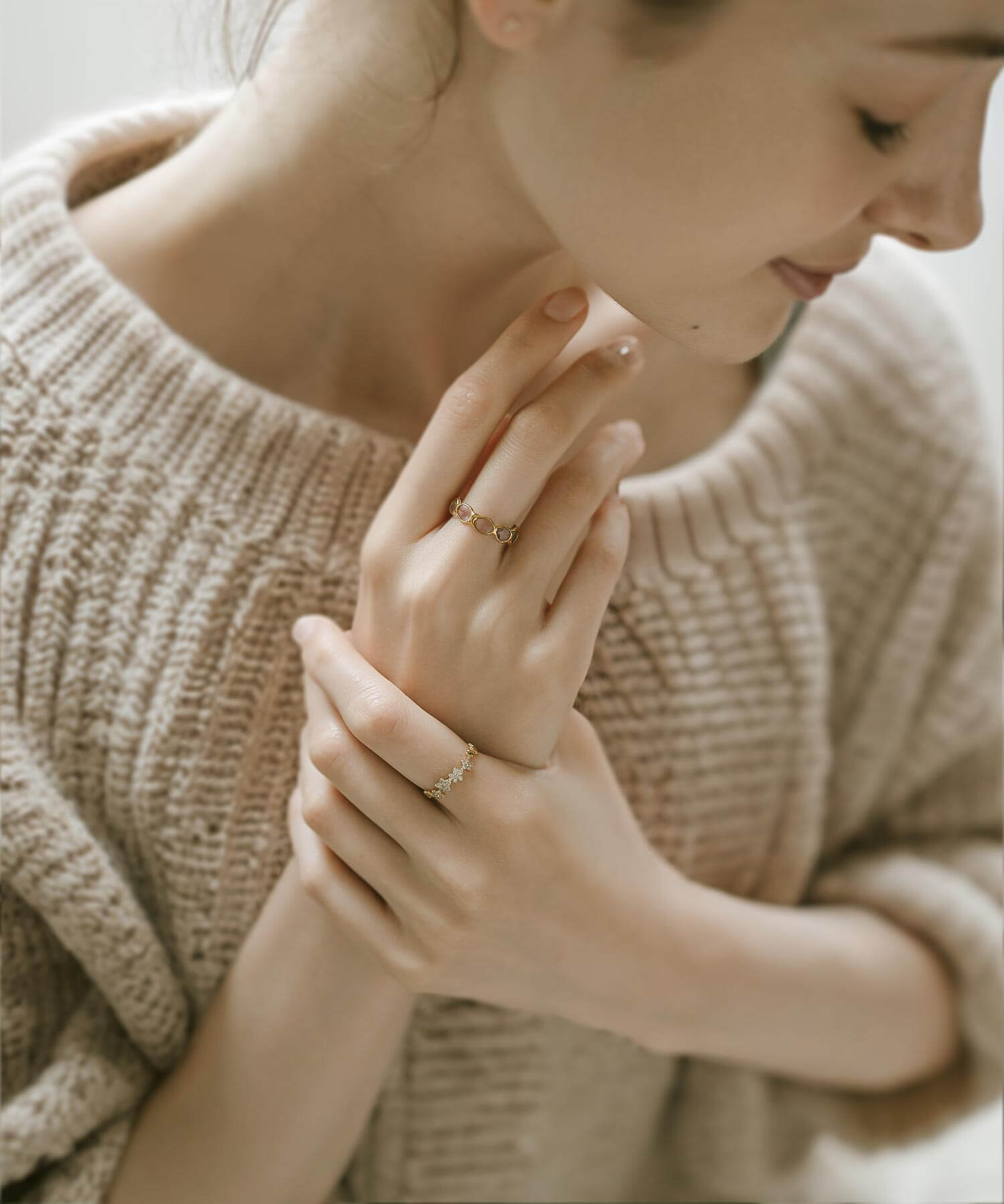 18K Gold Diamond Star Ring | ATRIA