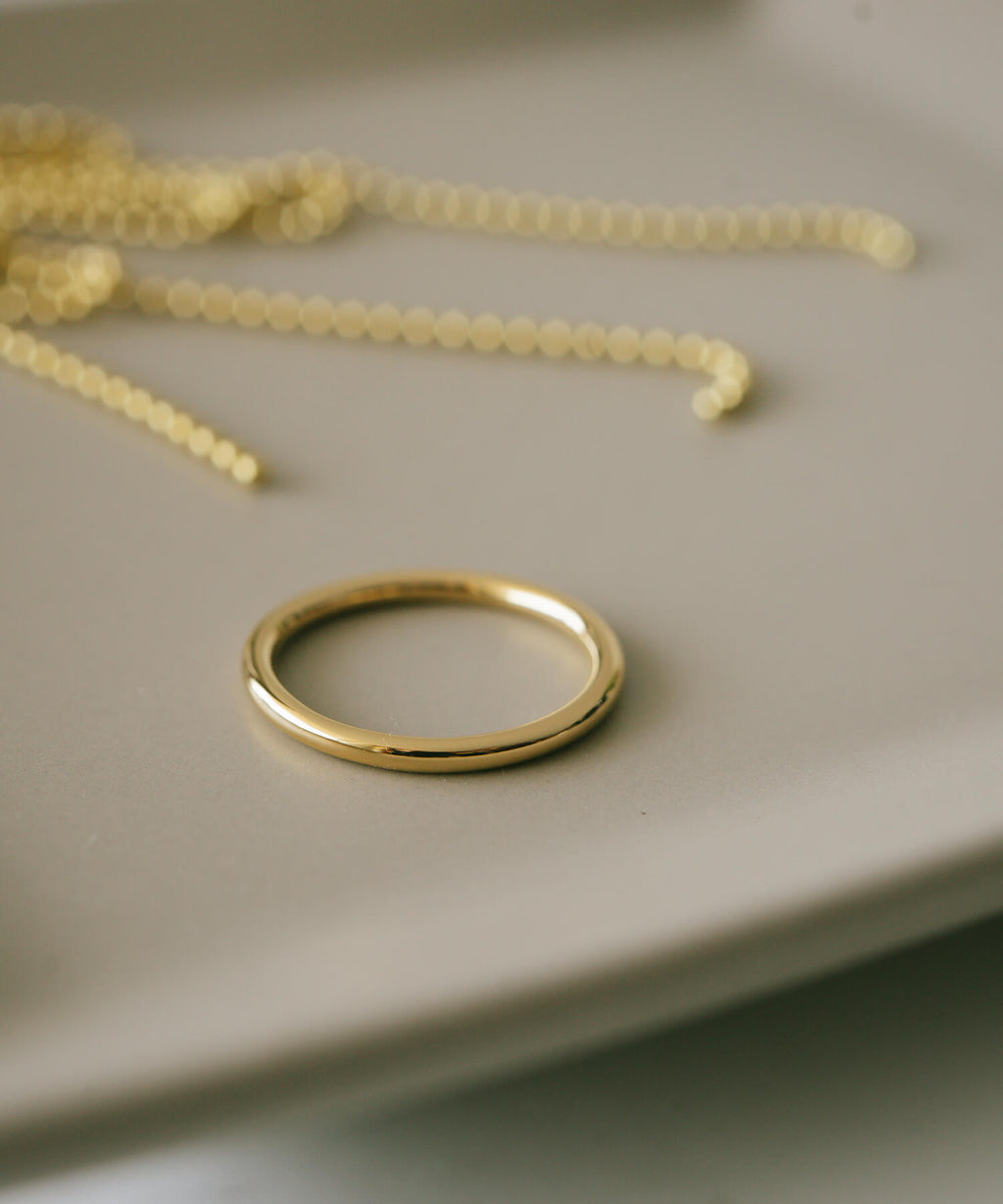 Full Round Plain Band Ring 2mm | AUREOLA-2MM