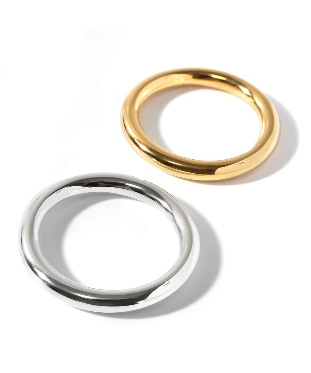 Full Round Plain Band Ring 3mm | AUREOLA-3MM