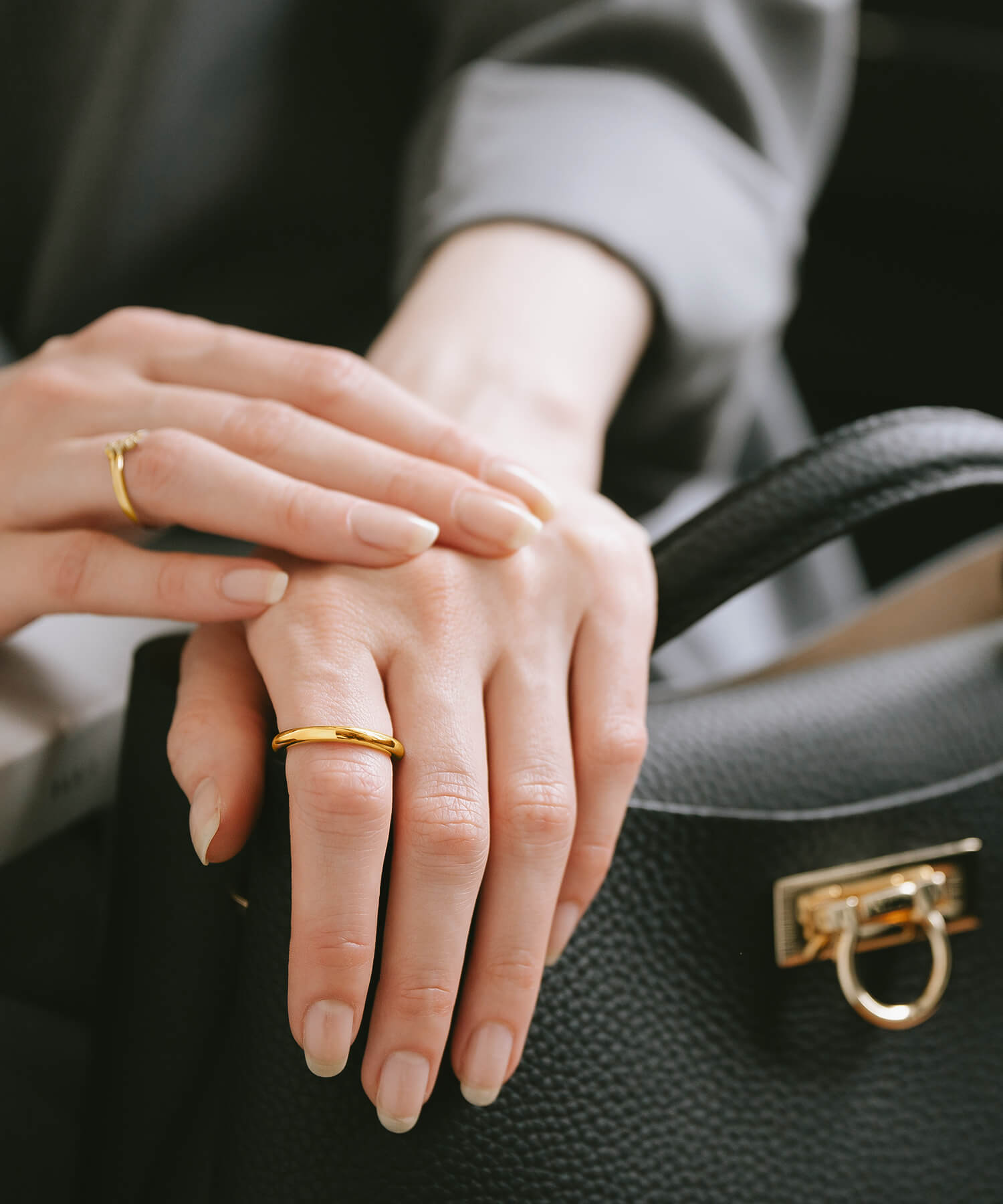 Full Round Plain Band Ring 3mm | AUREOLA-3MM