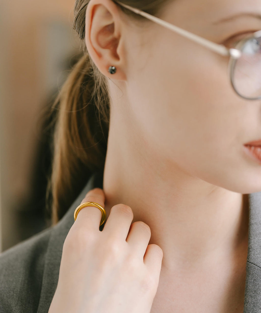 Full Round Plain Band Ring 3mm | AUREOLA-3MM