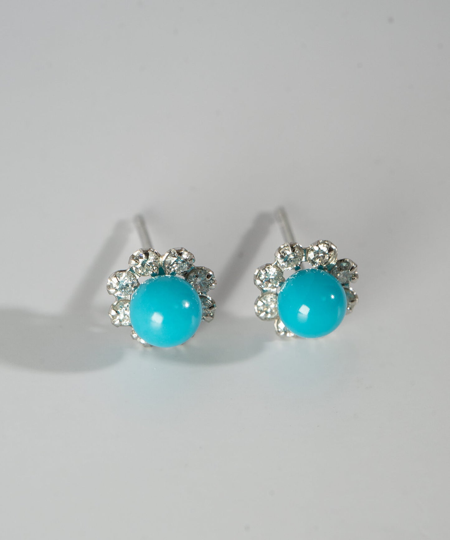 TURQUOISE FLORAL ORBIT EARRINGS | AZEL PIERCE