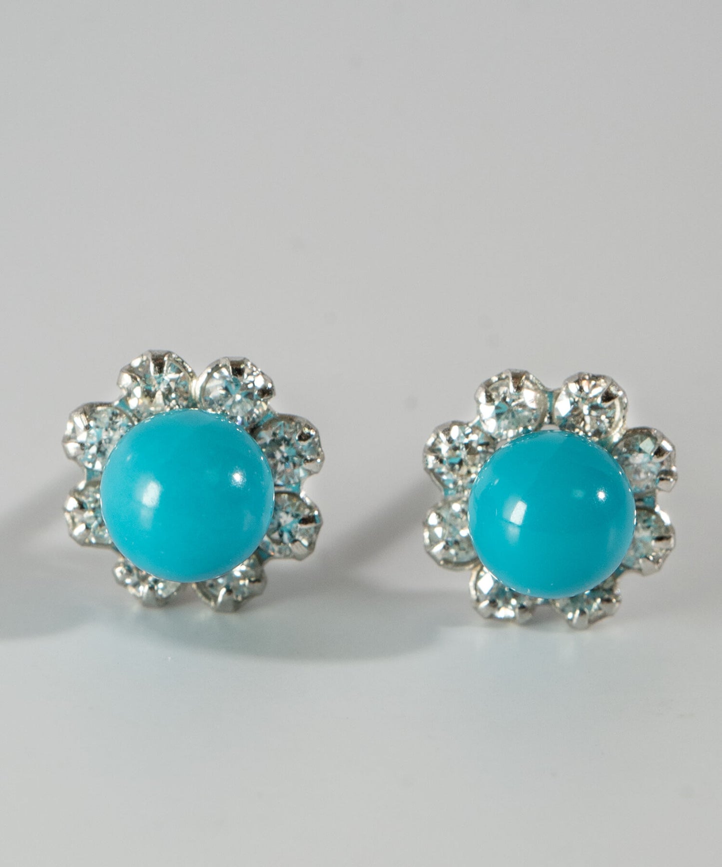 TURQUOISE FLORAL ORBIT EARRINGS | AZEL PIERCE