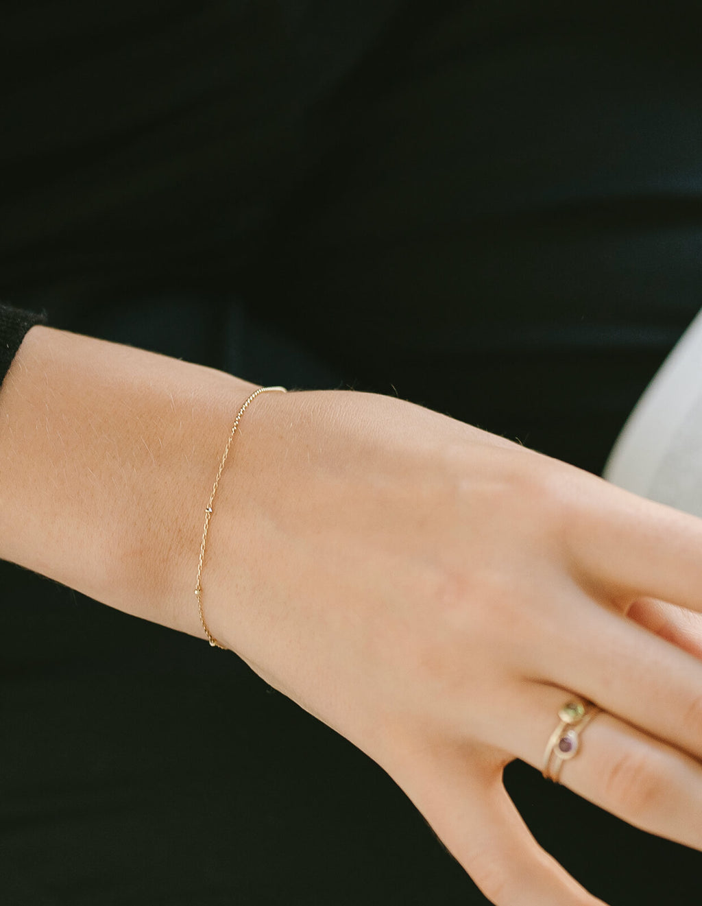10K Gold Mix Chain Gold Bracelet | ARIADNE-MIKTOS-BR