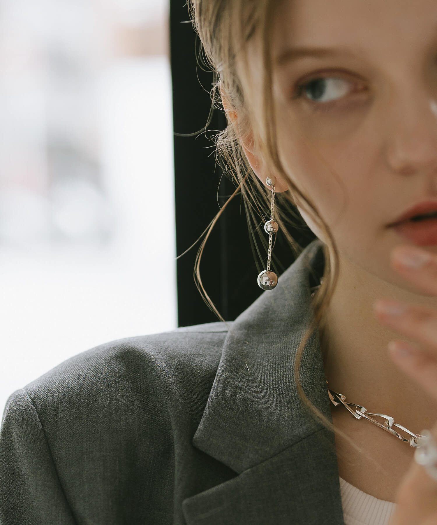 18K Gold Plated Sterling Silver Trio Orb Pierce | BAO