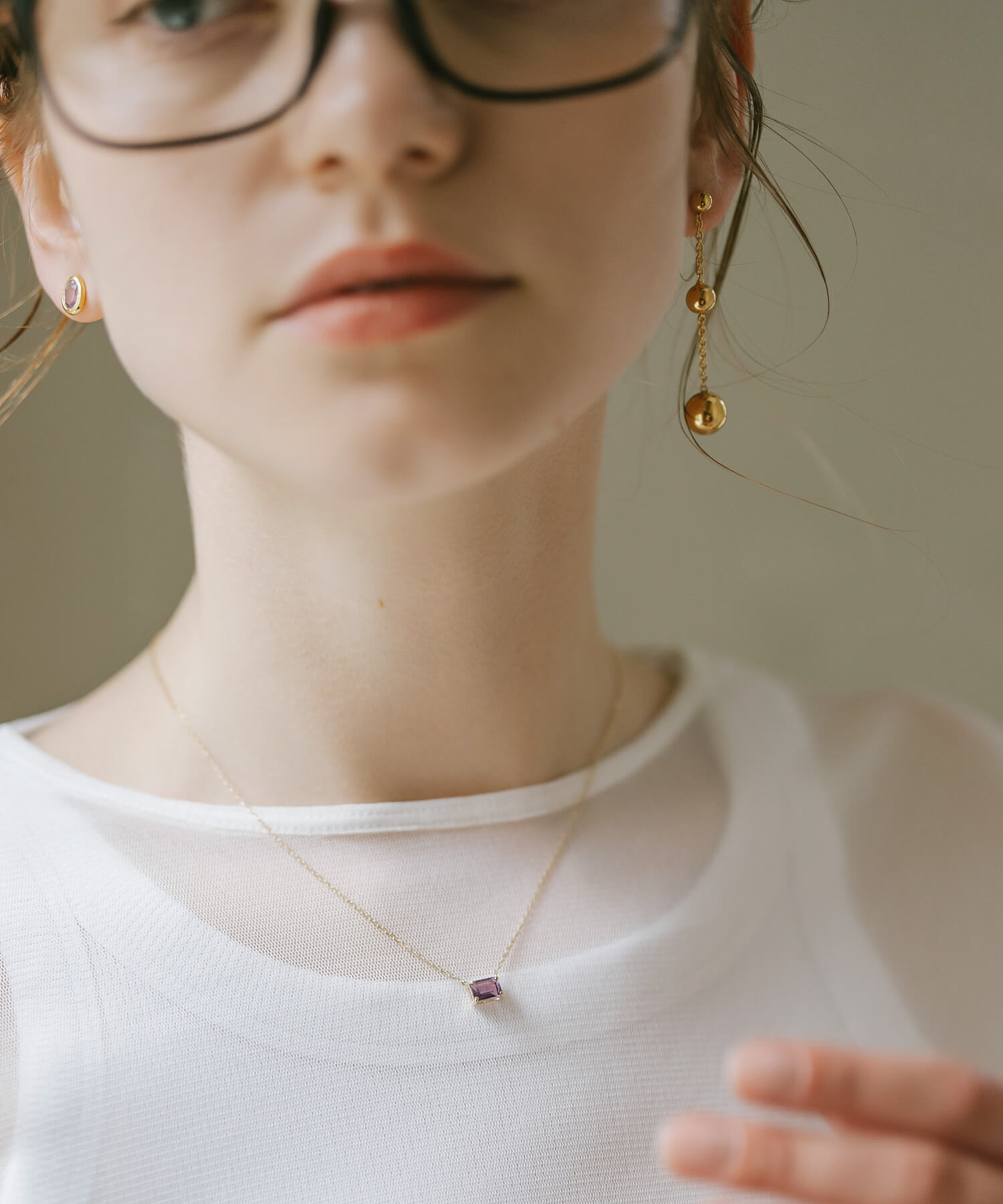 18K Gold Plated Sterling Silver Trio Orb Pierce | BAO