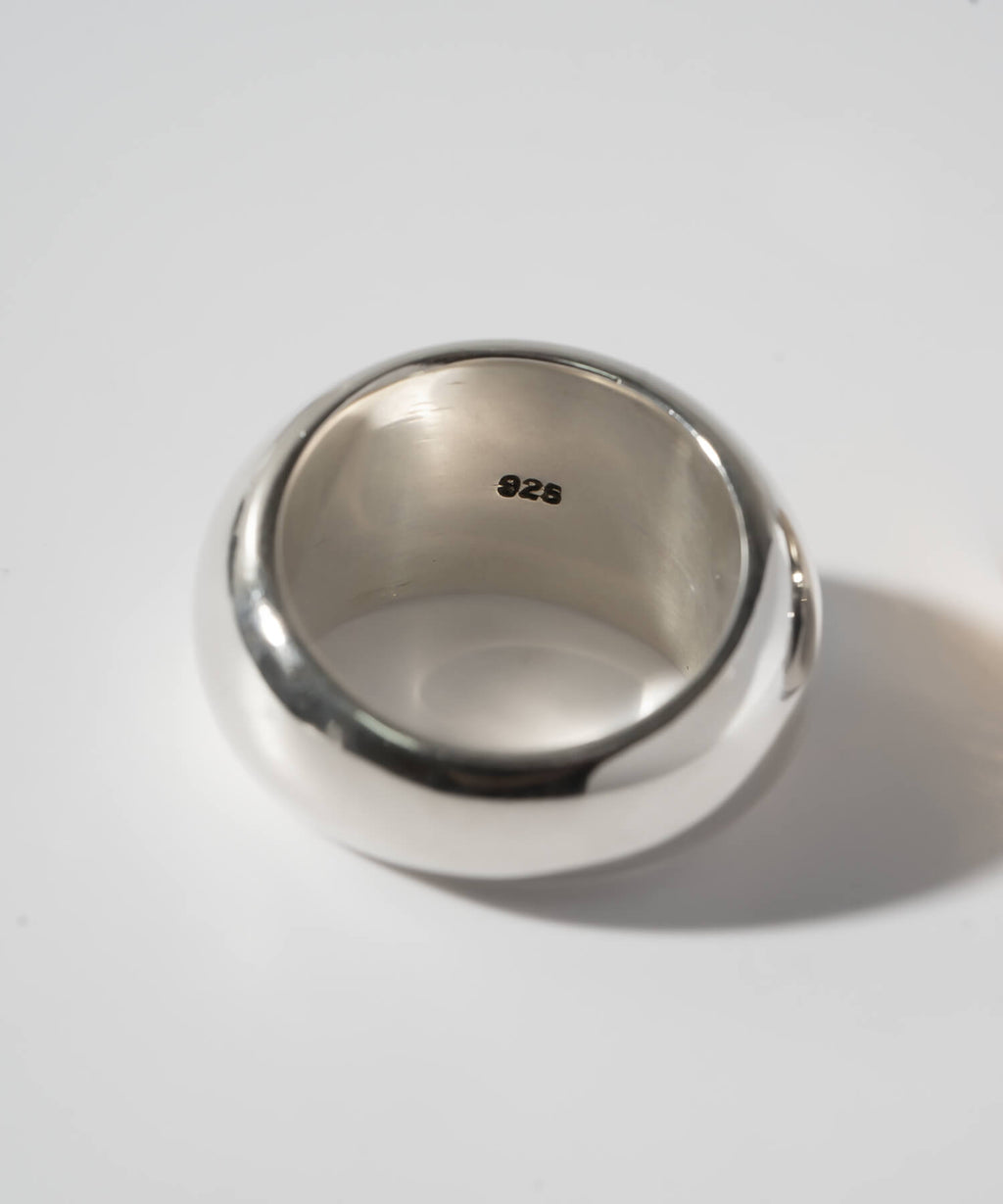 18K Gold Plated Sterling Silver Barrel Pinky Ring | BAROLA