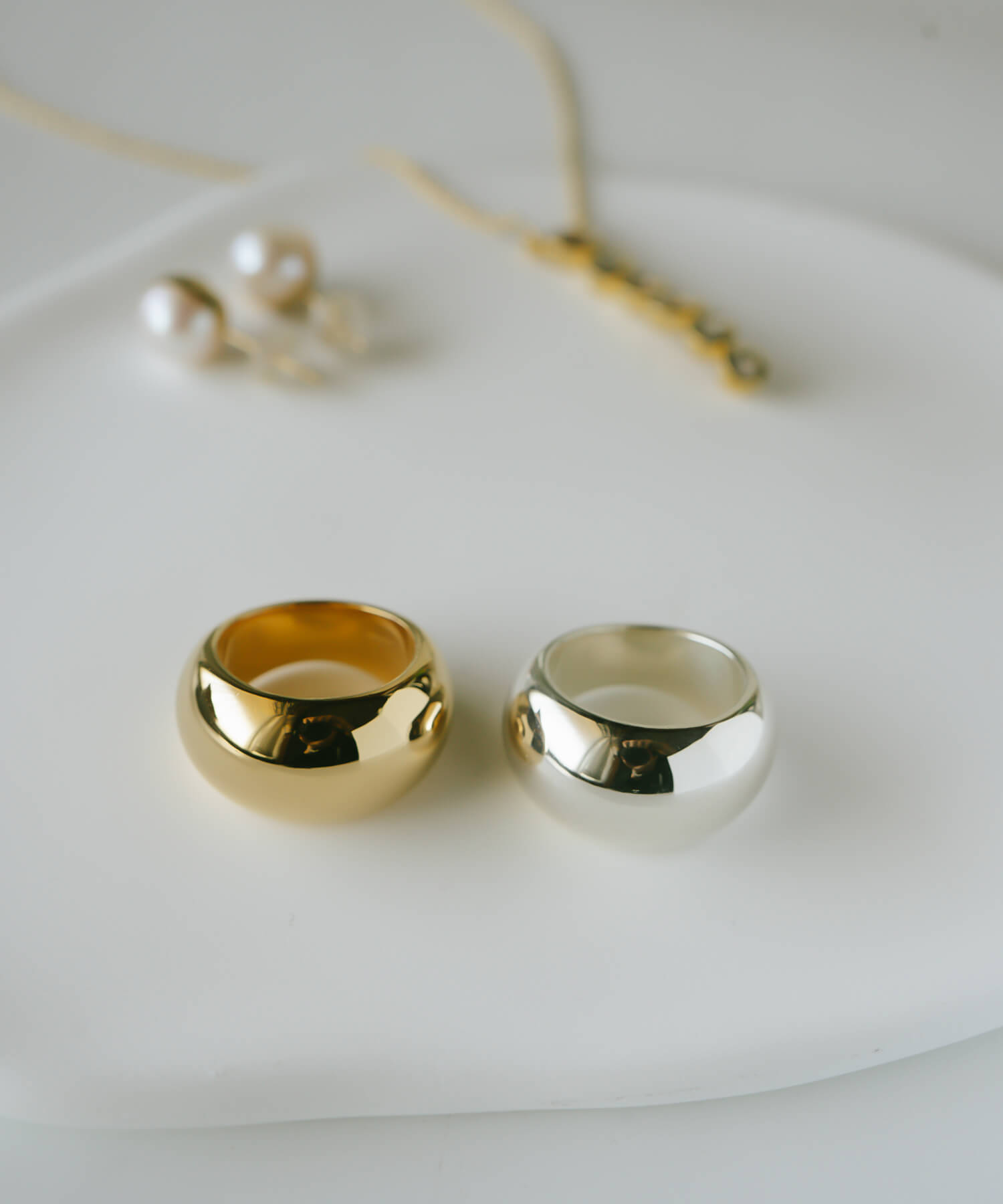 18K Gold Plated Sterling Silver Barrel Pinky Ring | BAROLA