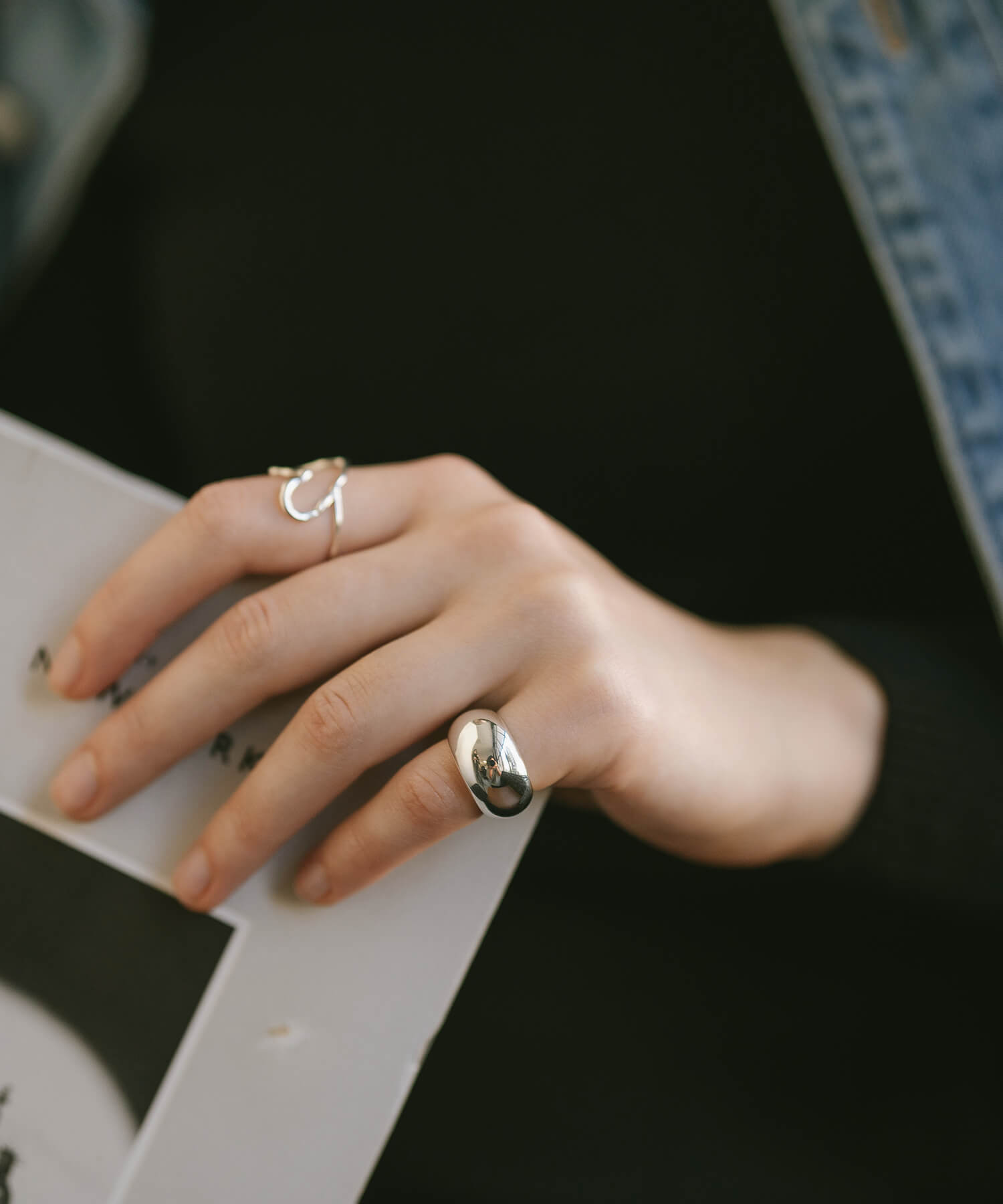 18K Gold Plated Sterling Silver Barrel Pinky Ring | BAROLA