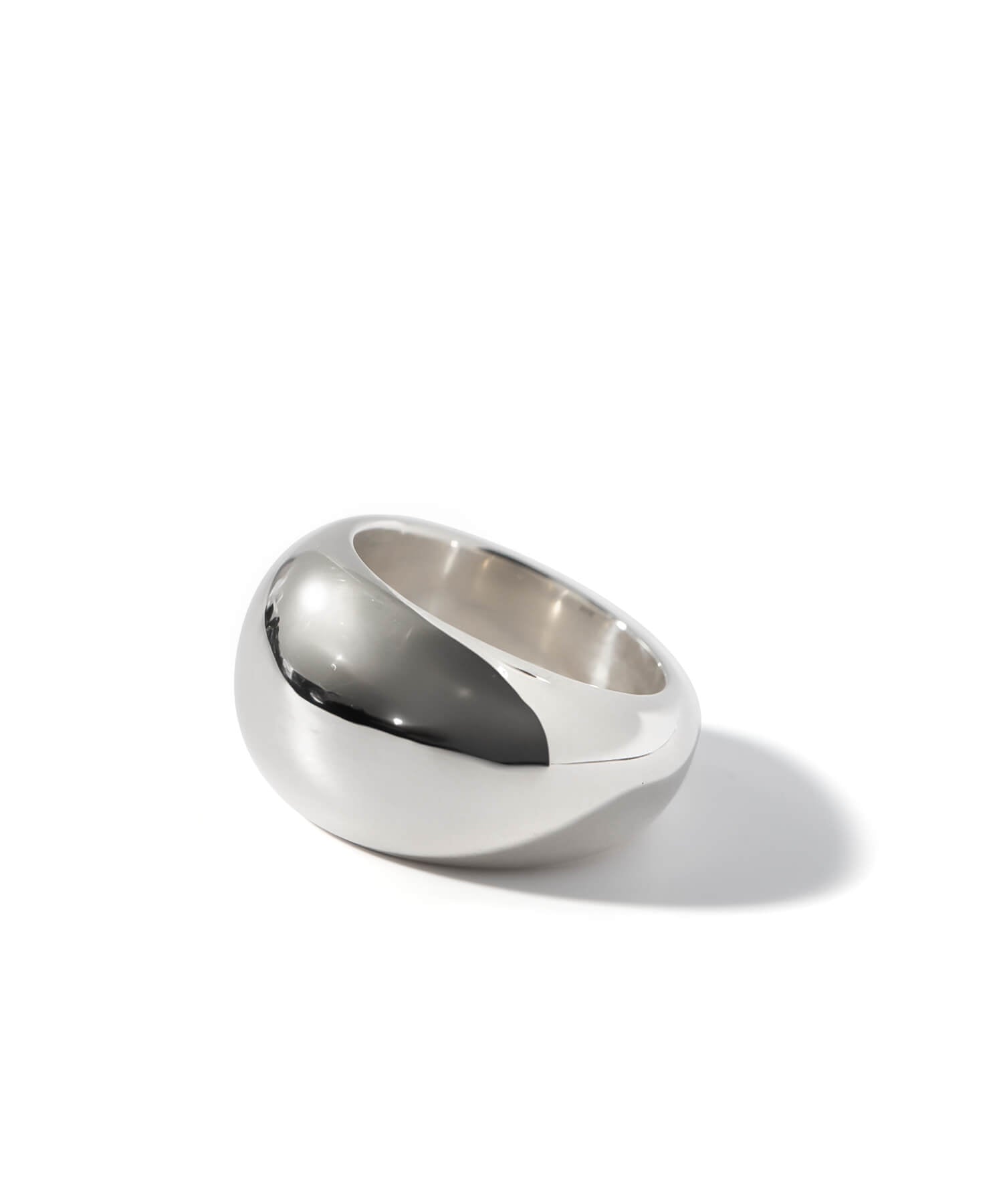18K Gold Plated Sterling Silver Barrel Pinky Ring | BAROLA