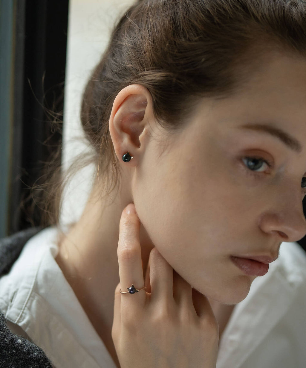 Fortune Cat Earring | FORTUNA CAT