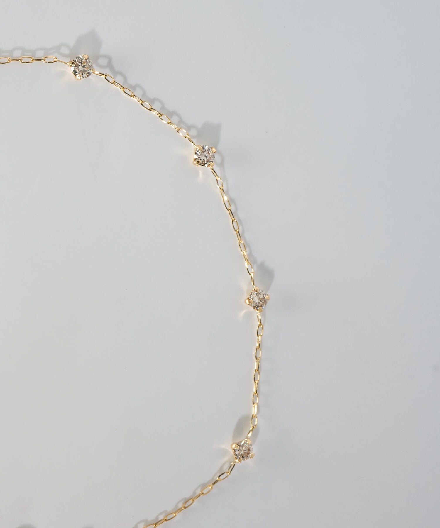 18K Yellow Gold Diamond Station Bracelet | CADEN