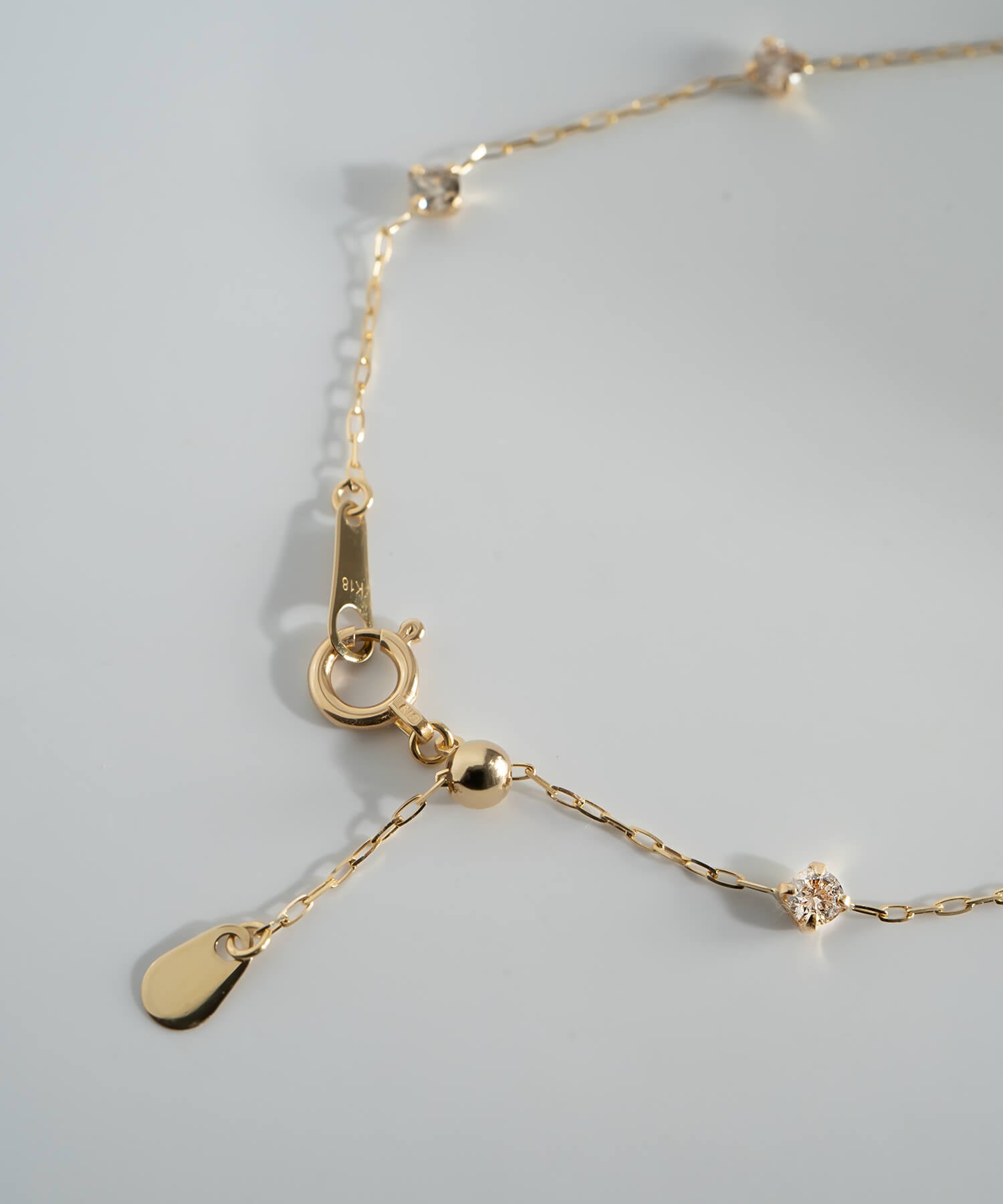 18K Yellow Gold Diamond Station Bracelet | CADEN